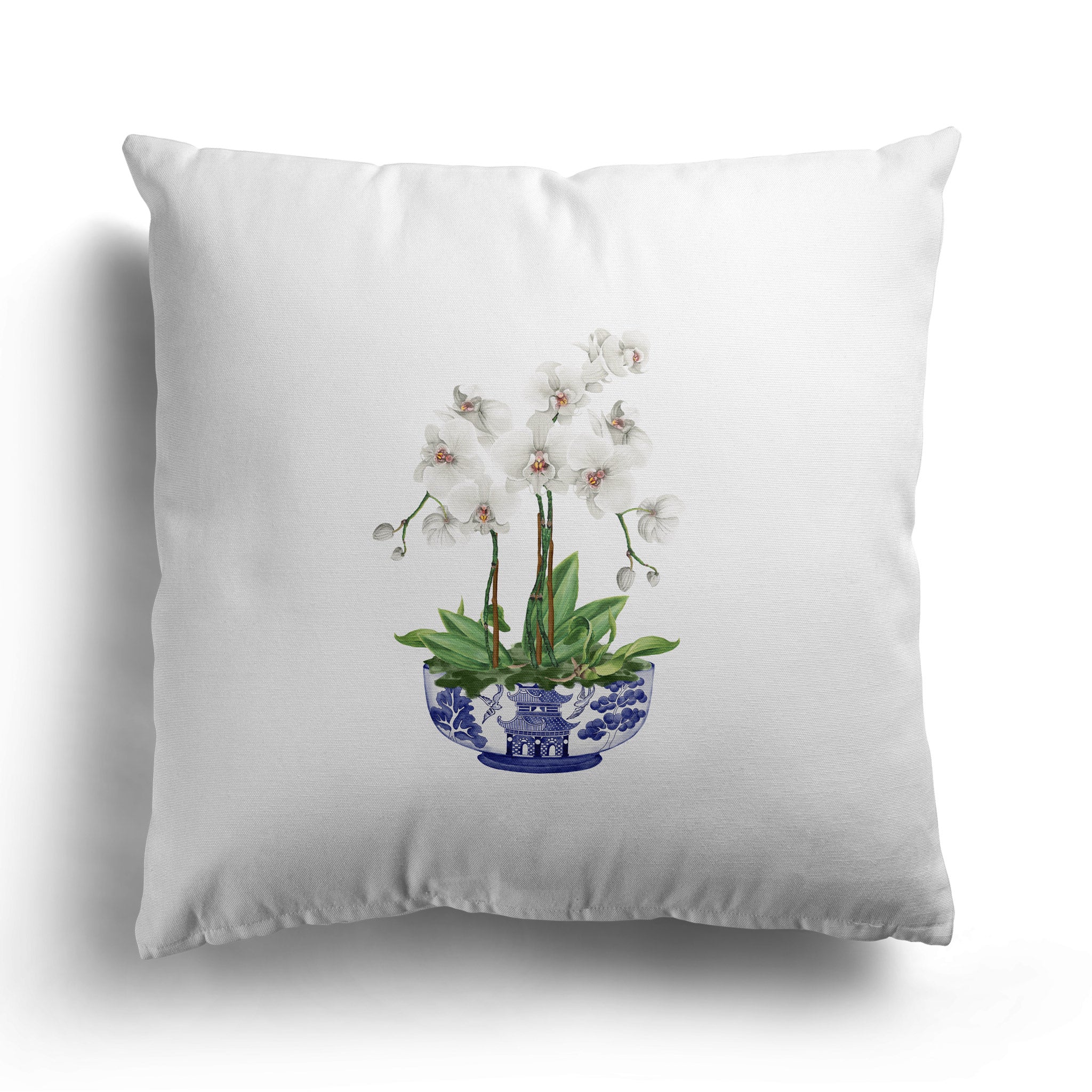 Orchid Chinoiserie Cushion - Hydrangea Lane Home