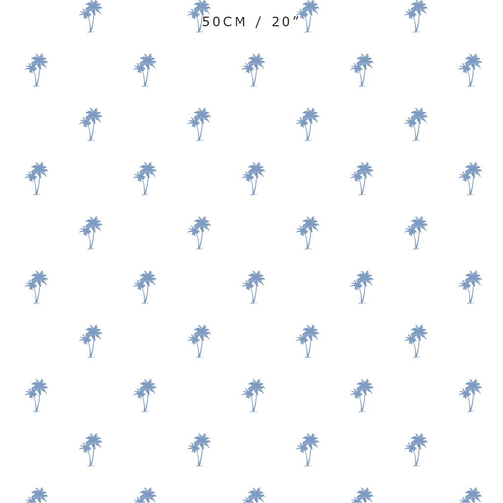 Palm Tree Pair Fabric - Breeze - Hydrangea Lane Home