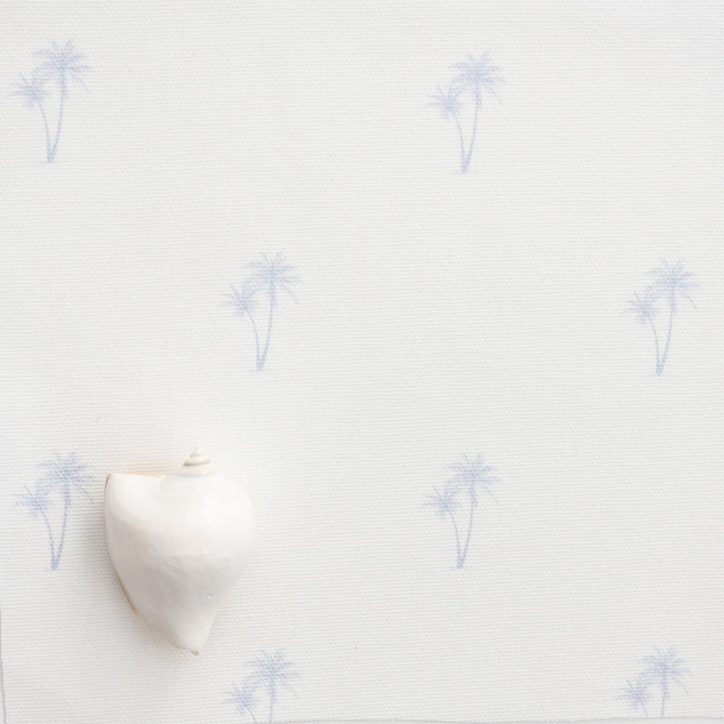 Palm Tree Pair Fabric - Serenity - Hydrangea Lane Home