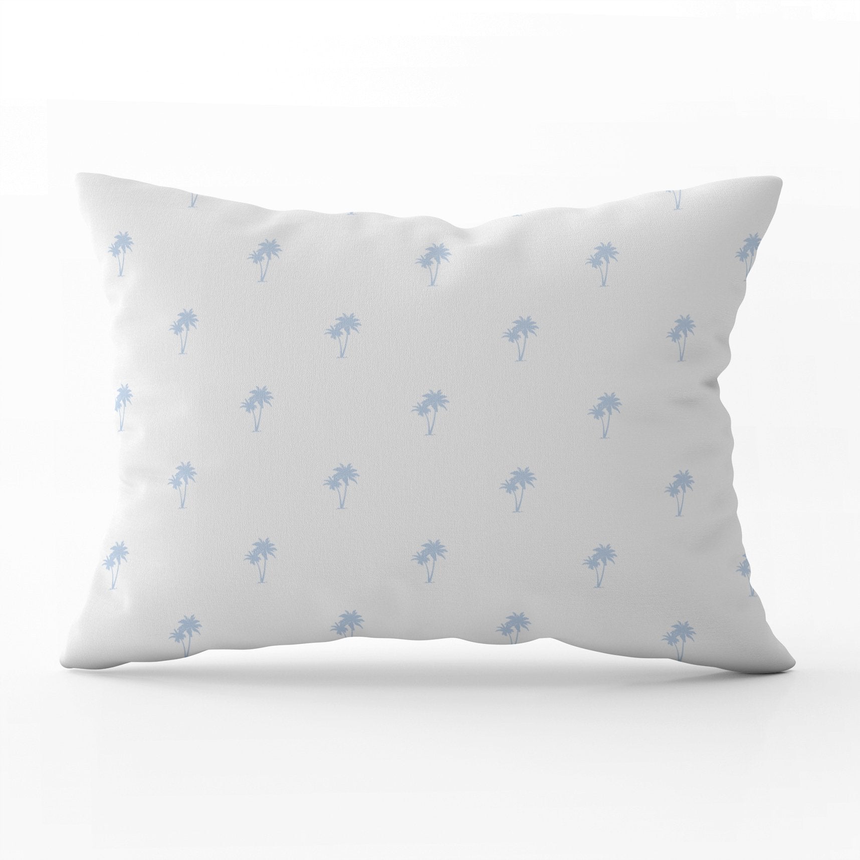 Palm Tree Pairs Cushion - Blues - Hydrangea Lane Home