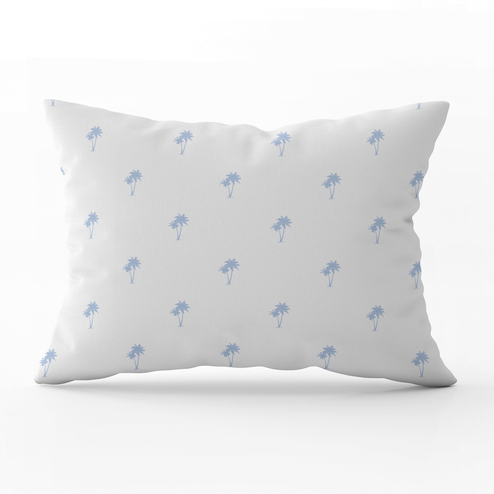 Palm Tree Pairs Cushion - Blues - Hydrangea Lane Home
