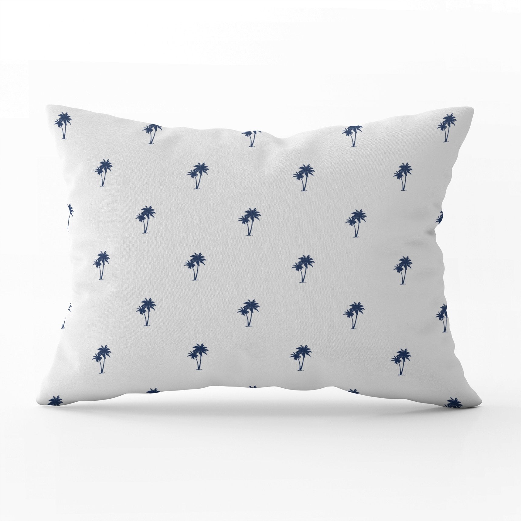 Palm Tree Pairs Cushion - Blues - Hydrangea Lane Home