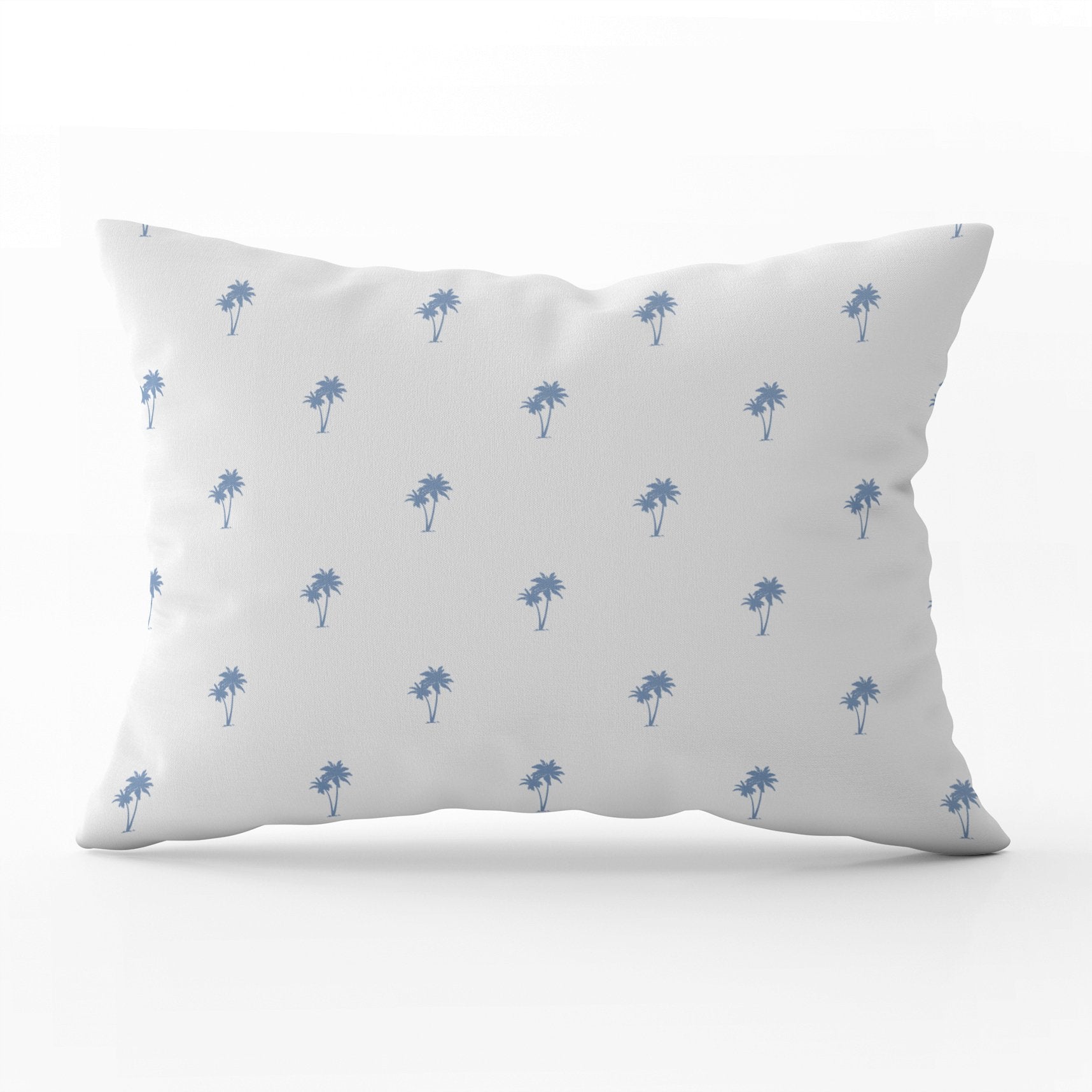 Palm Tree Pairs Cushion - Blues - Hydrangea Lane Home