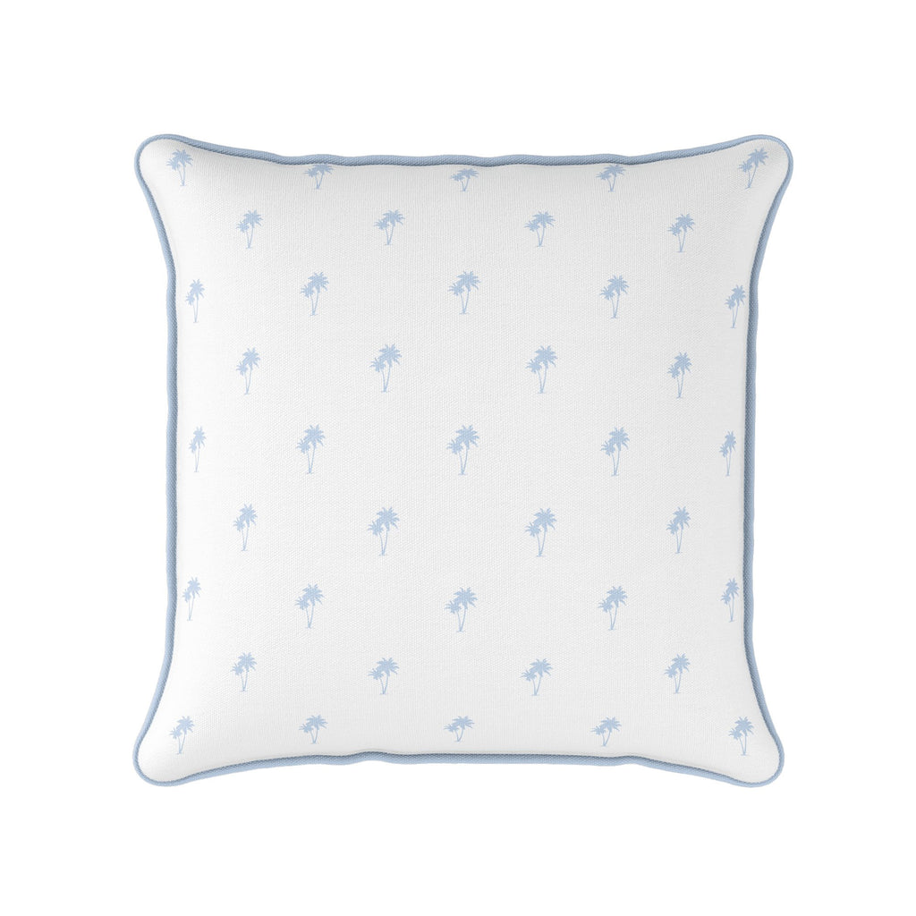 Palm Tree Pairs Cushion - Blues - Hydrangea Lane Home