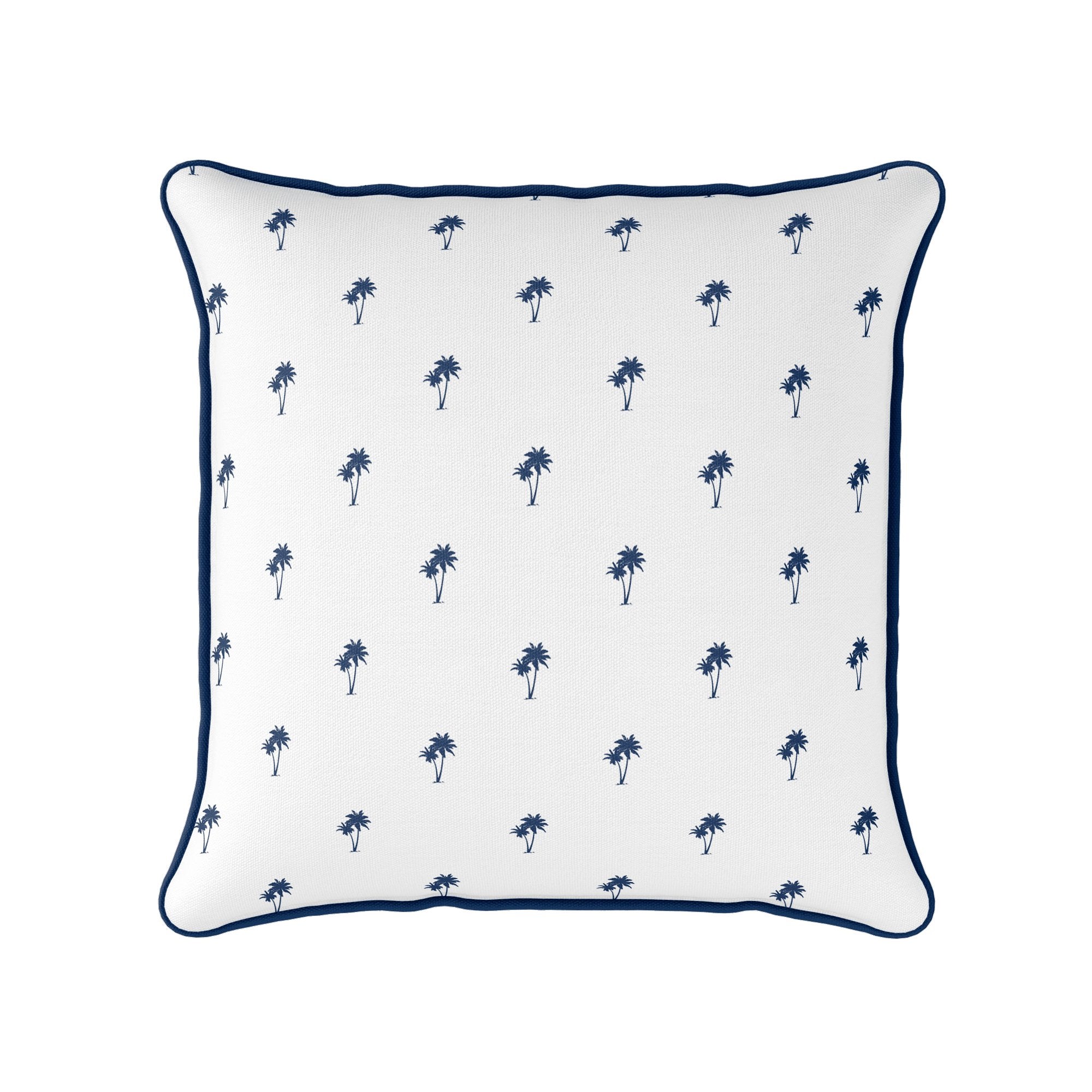 Palm Tree Pairs Cushion - Blues - Hydrangea Lane Home