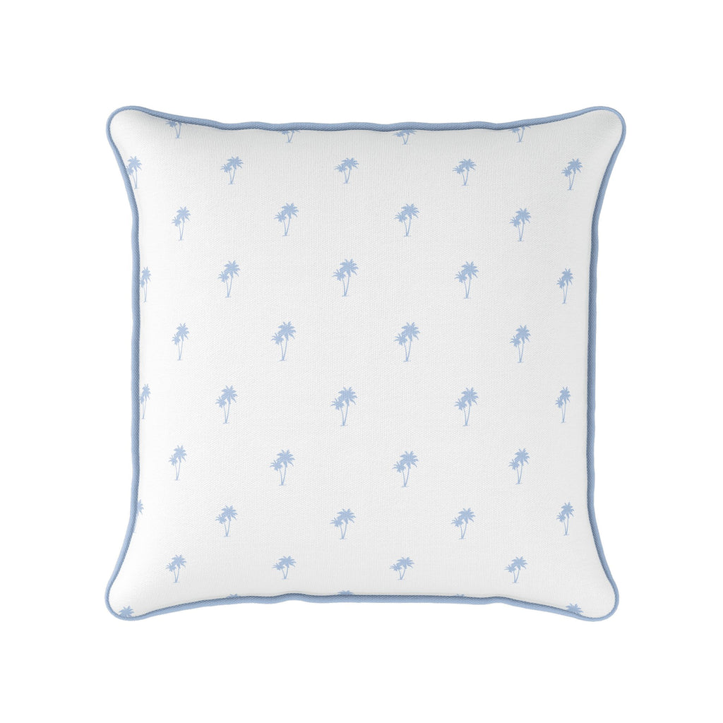 Palm Tree Pairs Cushion - Blues - Hydrangea Lane Home