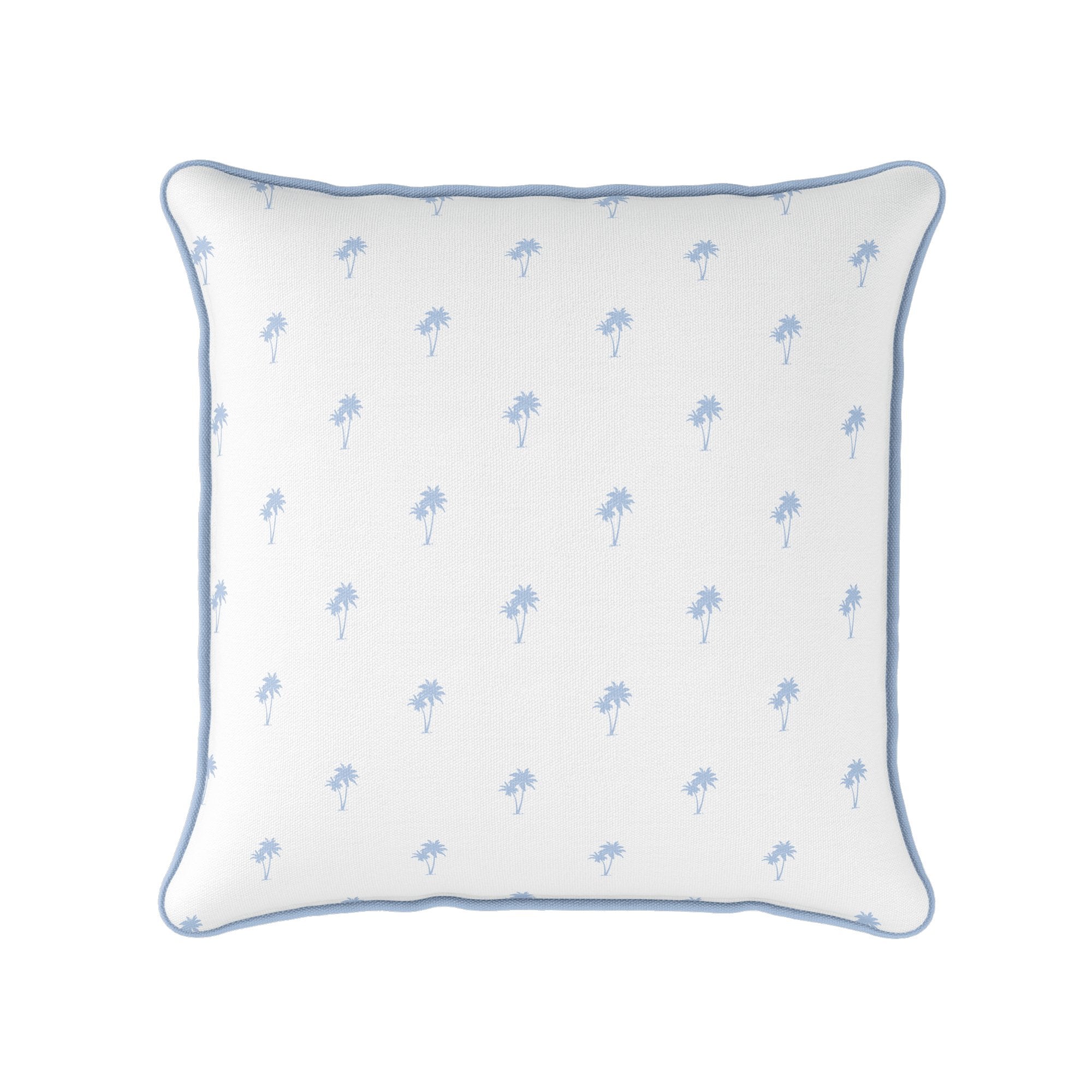 Palm Tree Pairs Cushion - Blues - Hydrangea Lane Home