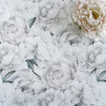 Perfectly Peonies Fabric - White - Hydrangea Lane Home