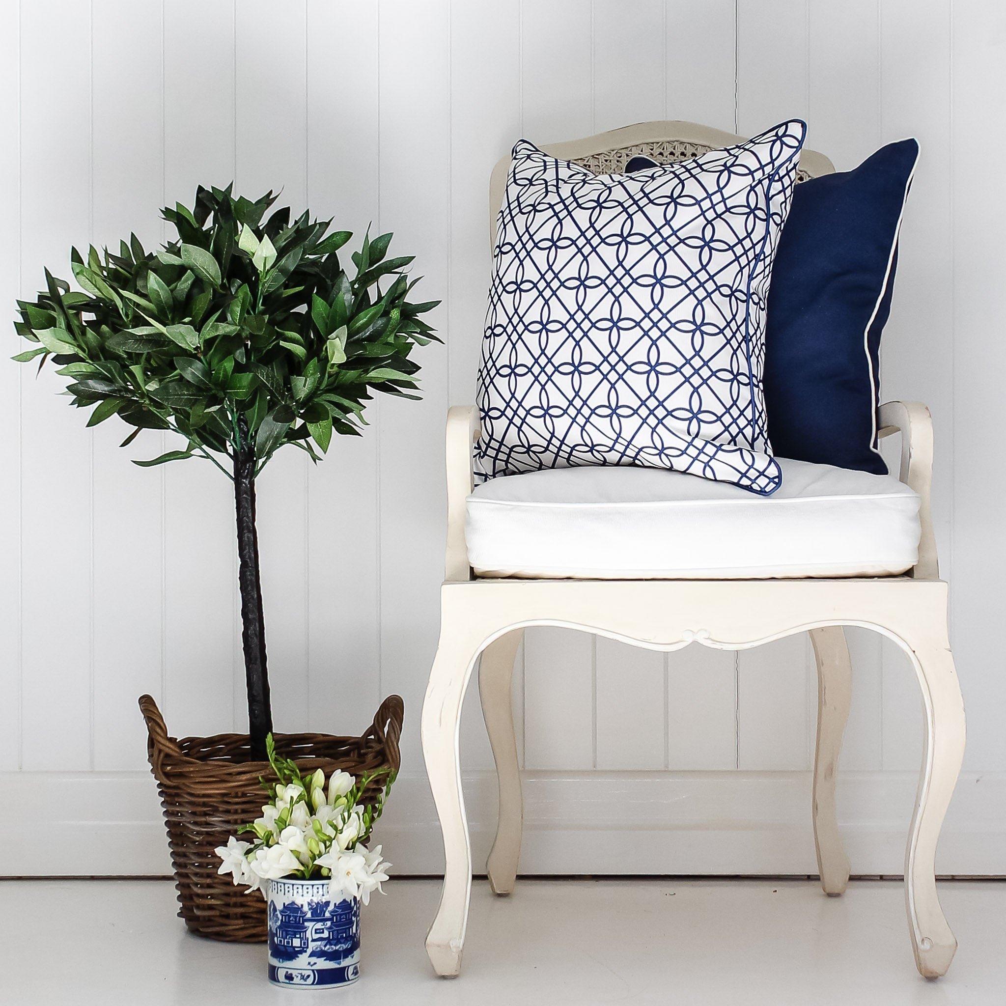 Perfectly Plain Cushion - Blues - Hydrangea Lane Home