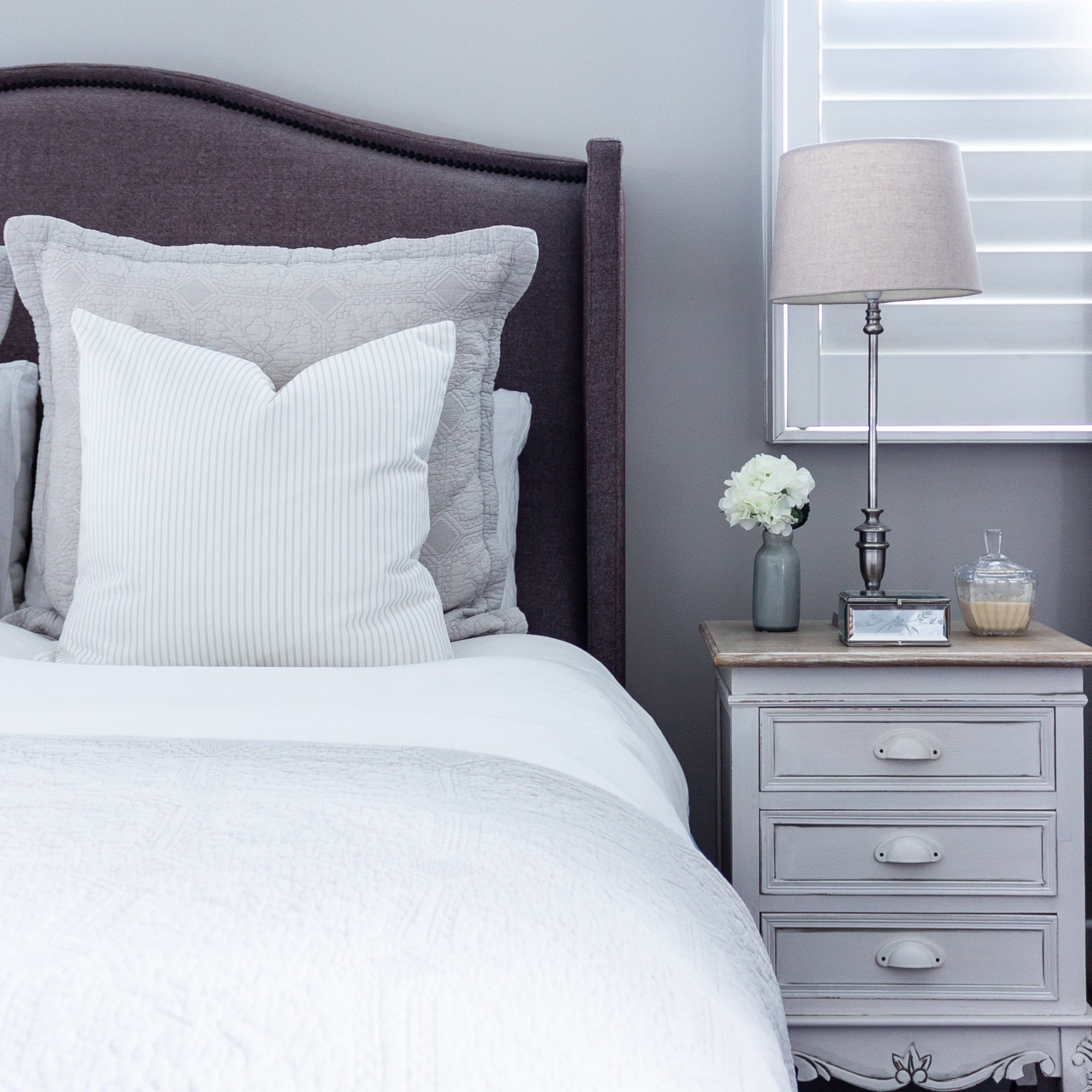 Petite Stripe Cushion - Neutrals - Hydrangea Lane Home