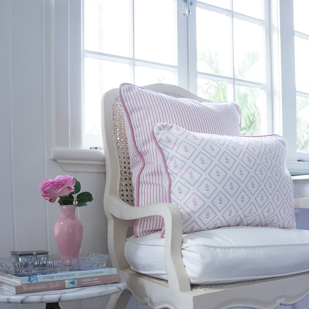 Petite Stripe Cushion - Pinks - Hydrangea Lane Home