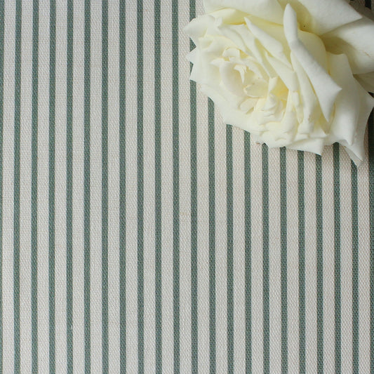 Petite Stripe Fabric - Eucalyptus - Hydrangea Lane Home