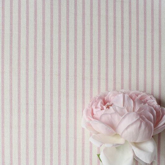 Petite Stripe Fabric - Peony - Hydrangea Lane Home