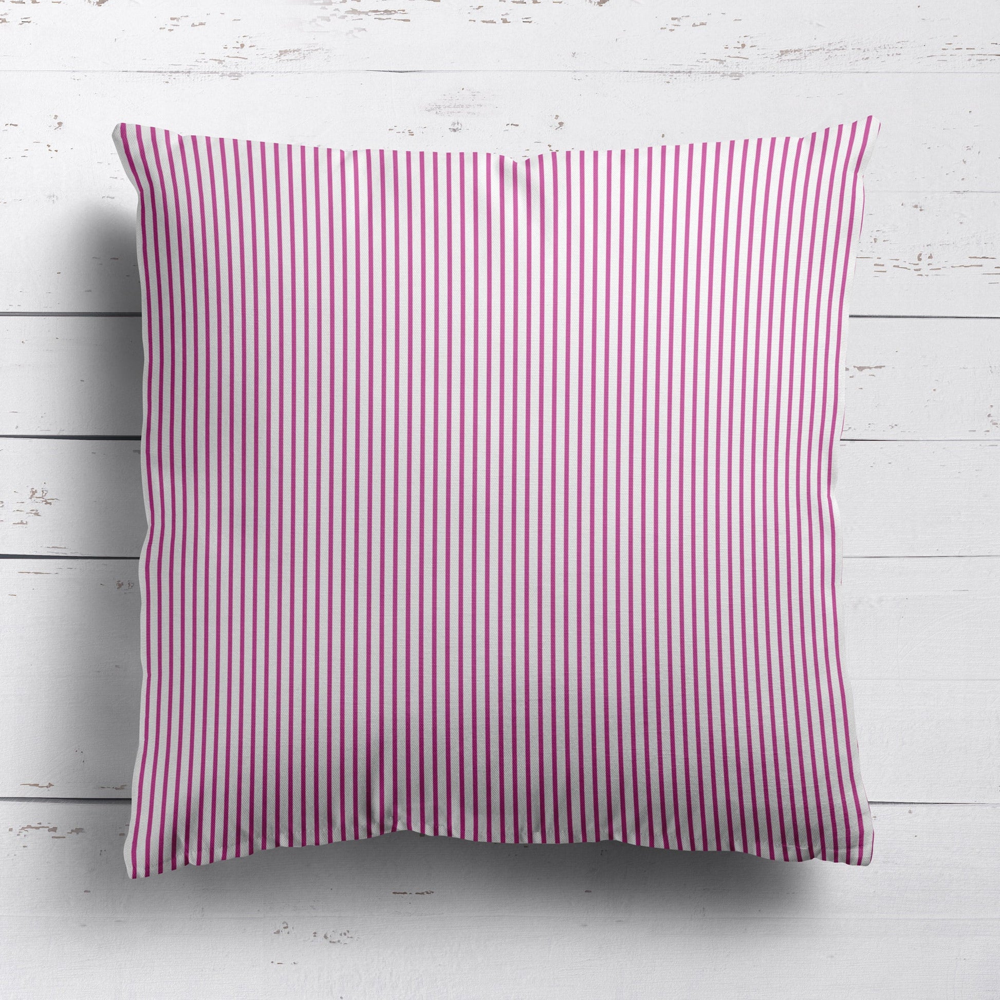 Petite Stripe Fabric - Raspberry - Hydrangea Lane Home