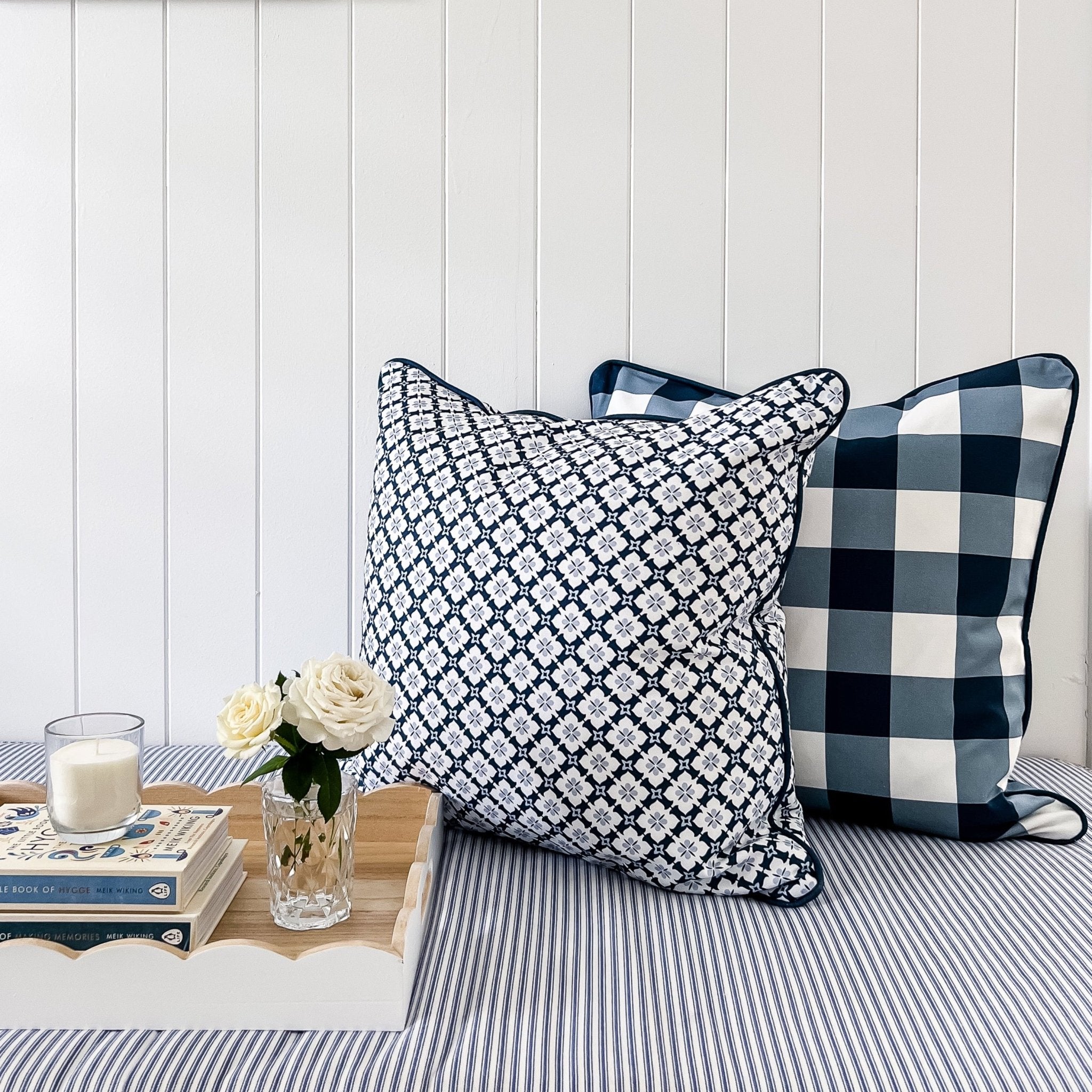 Ponte Trellis Cushion - Hydrangea Lane Home