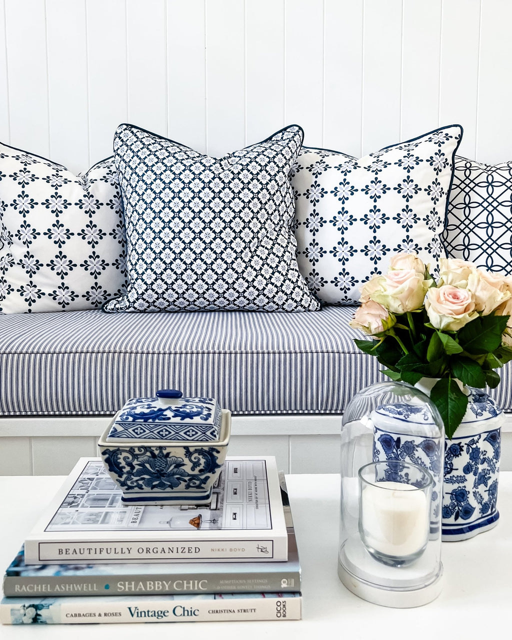Ponte Trellis Cushion - Hydrangea Lane Home