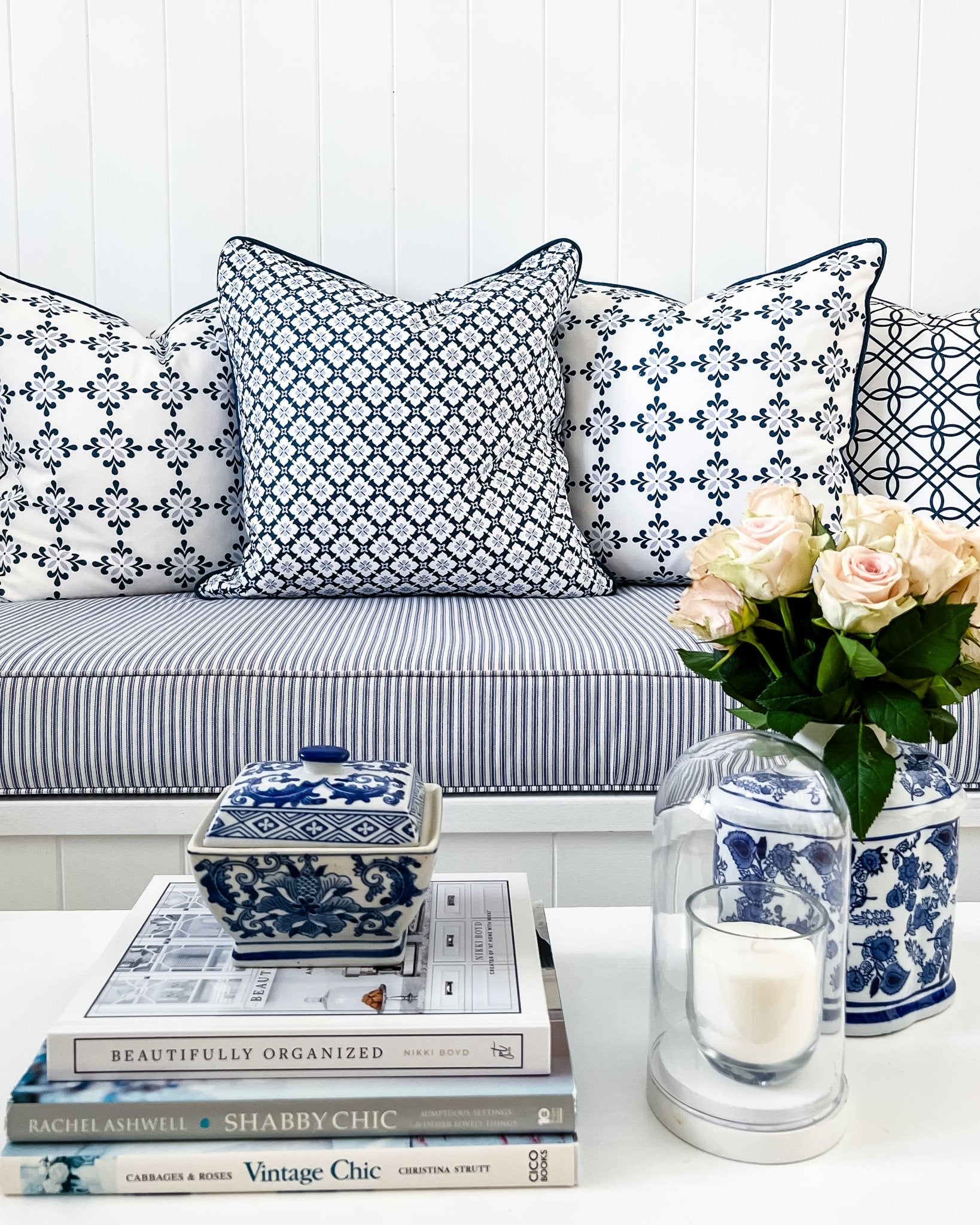 Ponte Trellis Cushion - Hydrangea Lane Home