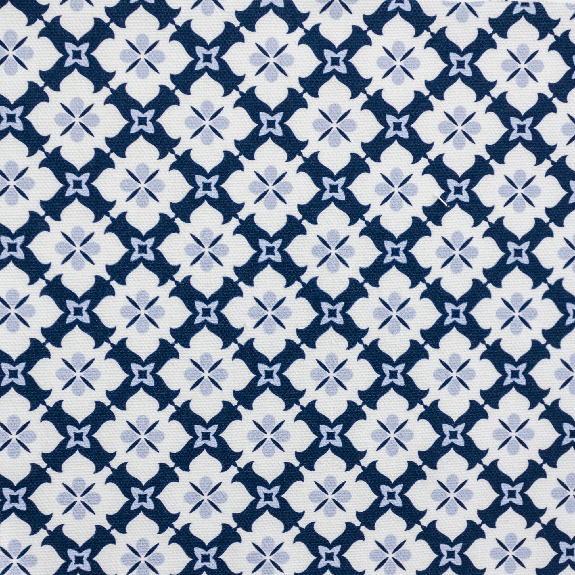 Ponte Trellis Fabric - Navy-Cornflower - Hydrangea Lane Home