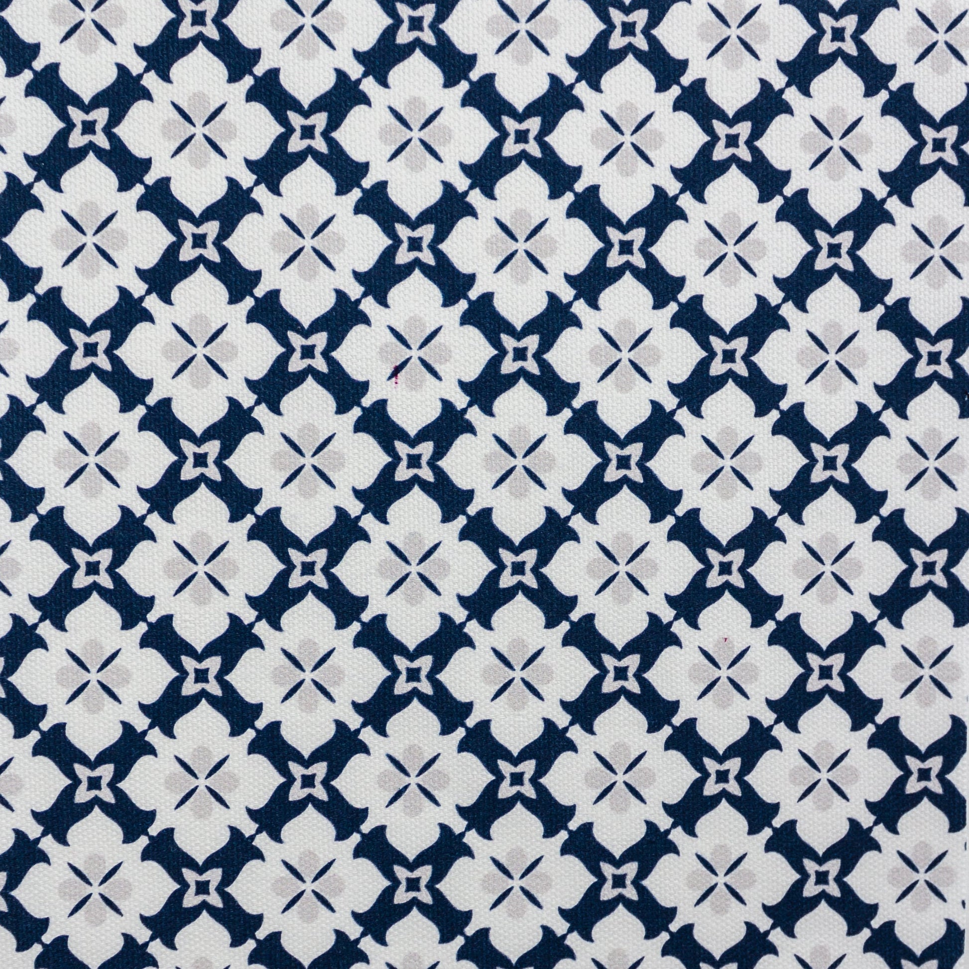 Ponte Trellis Fabric - Navy-Linen - Hydrangea Lane Home