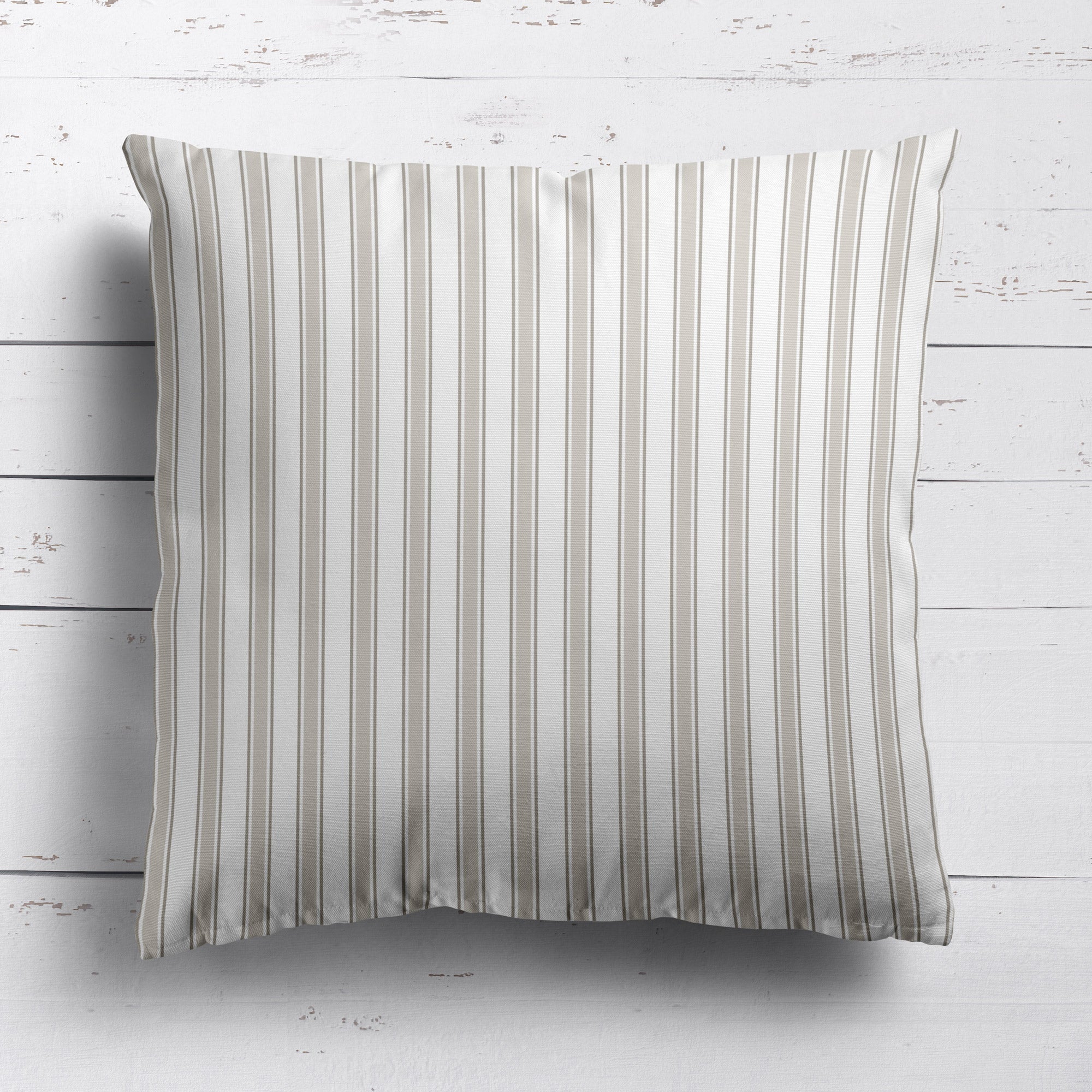 Regatta Multi Stripe Cushion- Blues and Neutrals - Hydrangea Lane Home