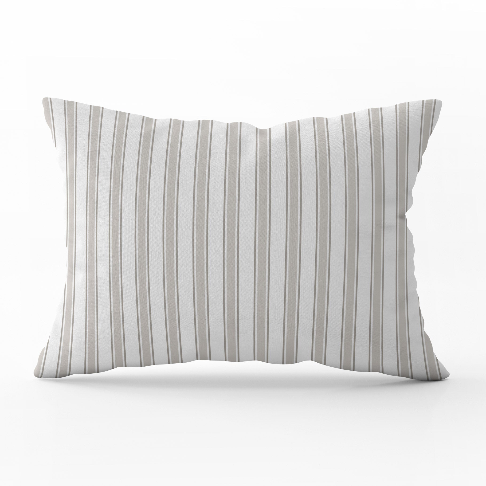 Regatta Multi Stripe Cushion- Blues and Neutrals - Hydrangea Lane Home