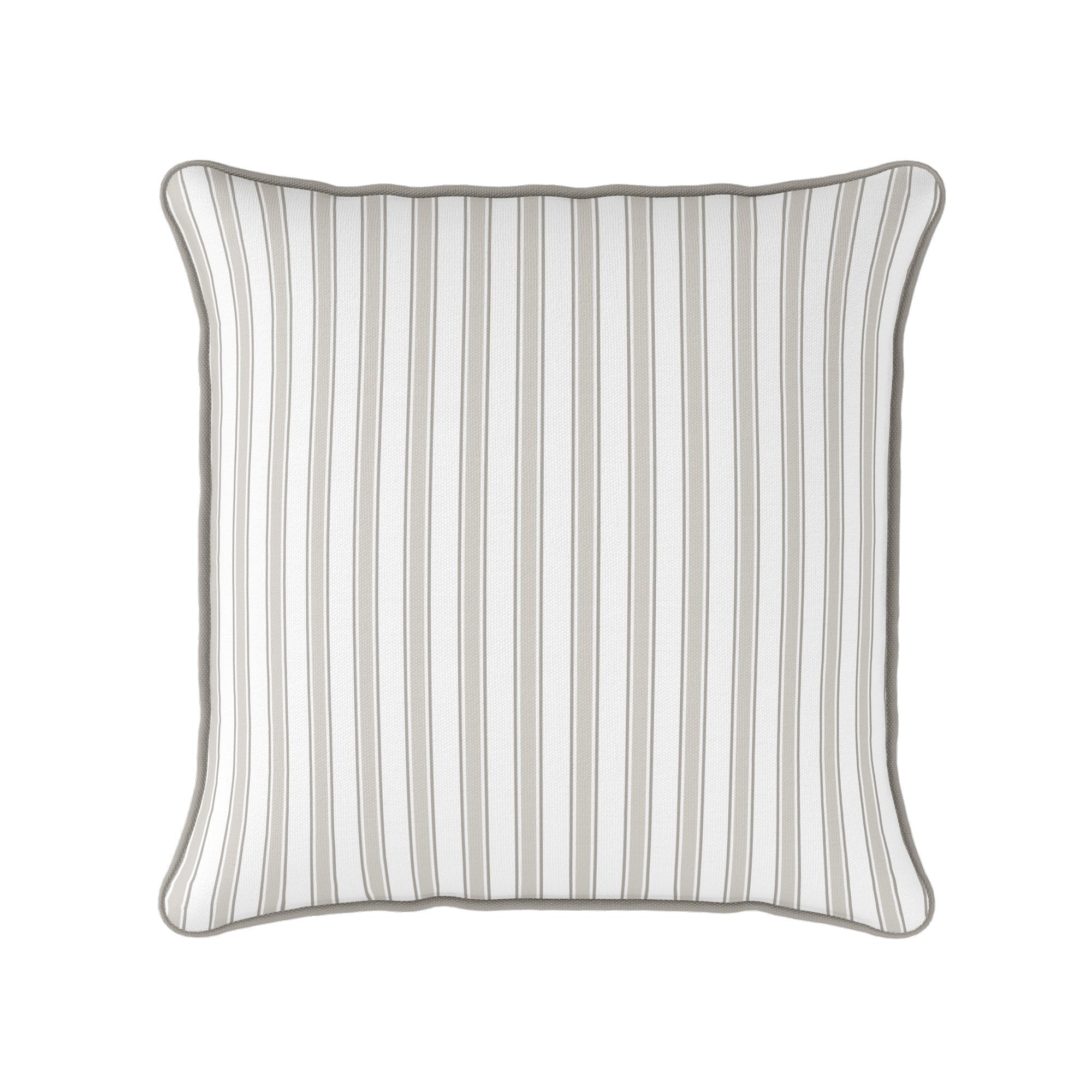 Regatta Multi Stripe Cushion- Blues and Neutrals - Hydrangea Lane Home