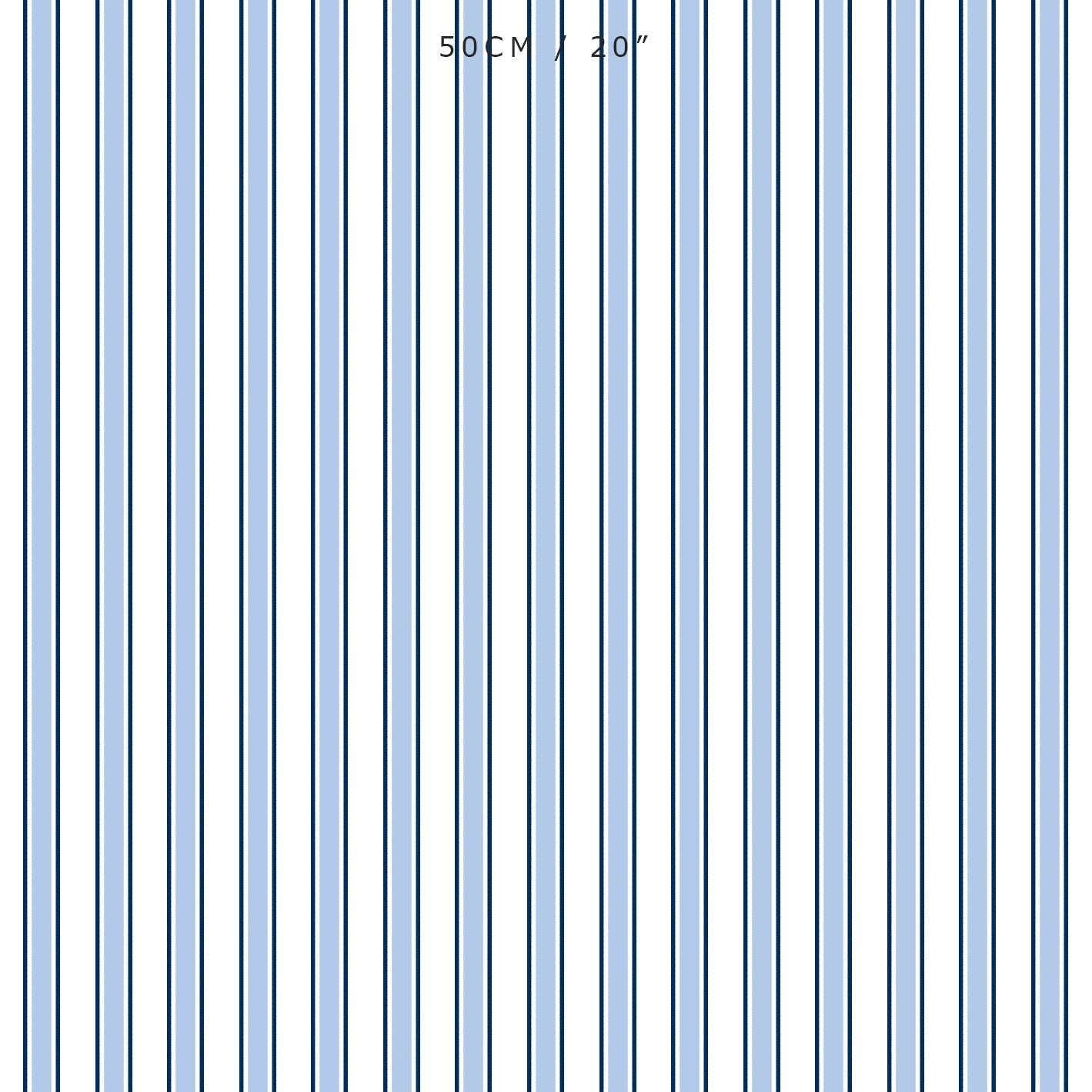 Regatta Multi Stripe Fabric - Cornflower-Navy - Hydrangea Lane Home