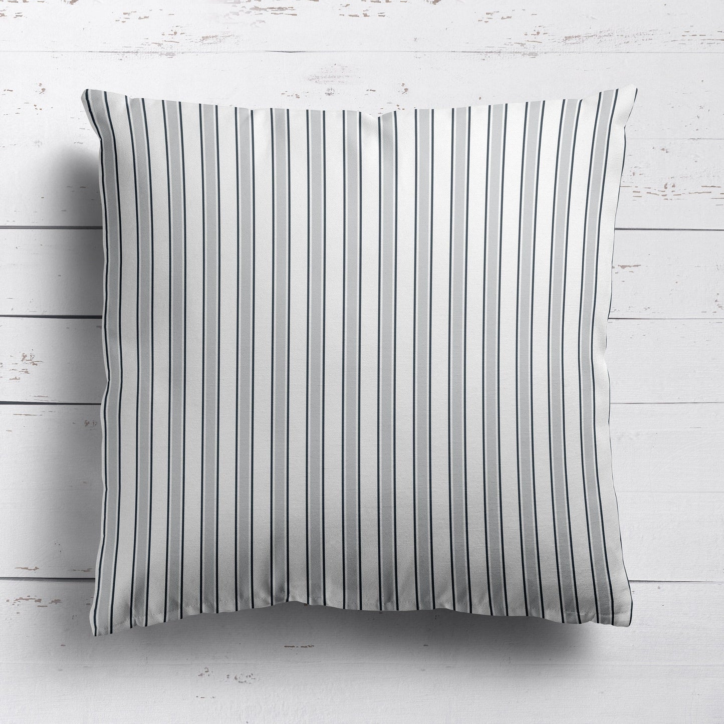 Regatta Multi Stripe Fabric - Dove-Graphite - Hydrangea Lane Home