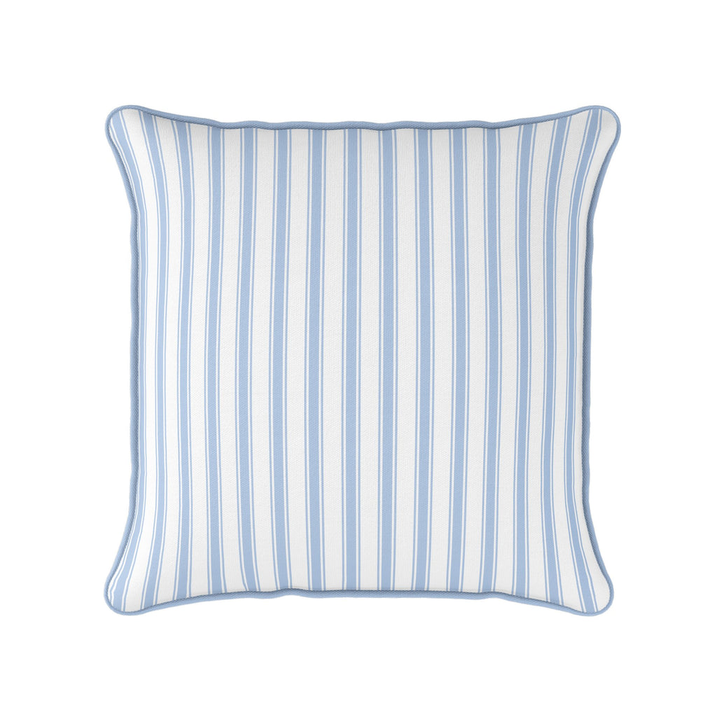 Regatta Stripe Cushion - Blues - Hydrangea Lane Home
