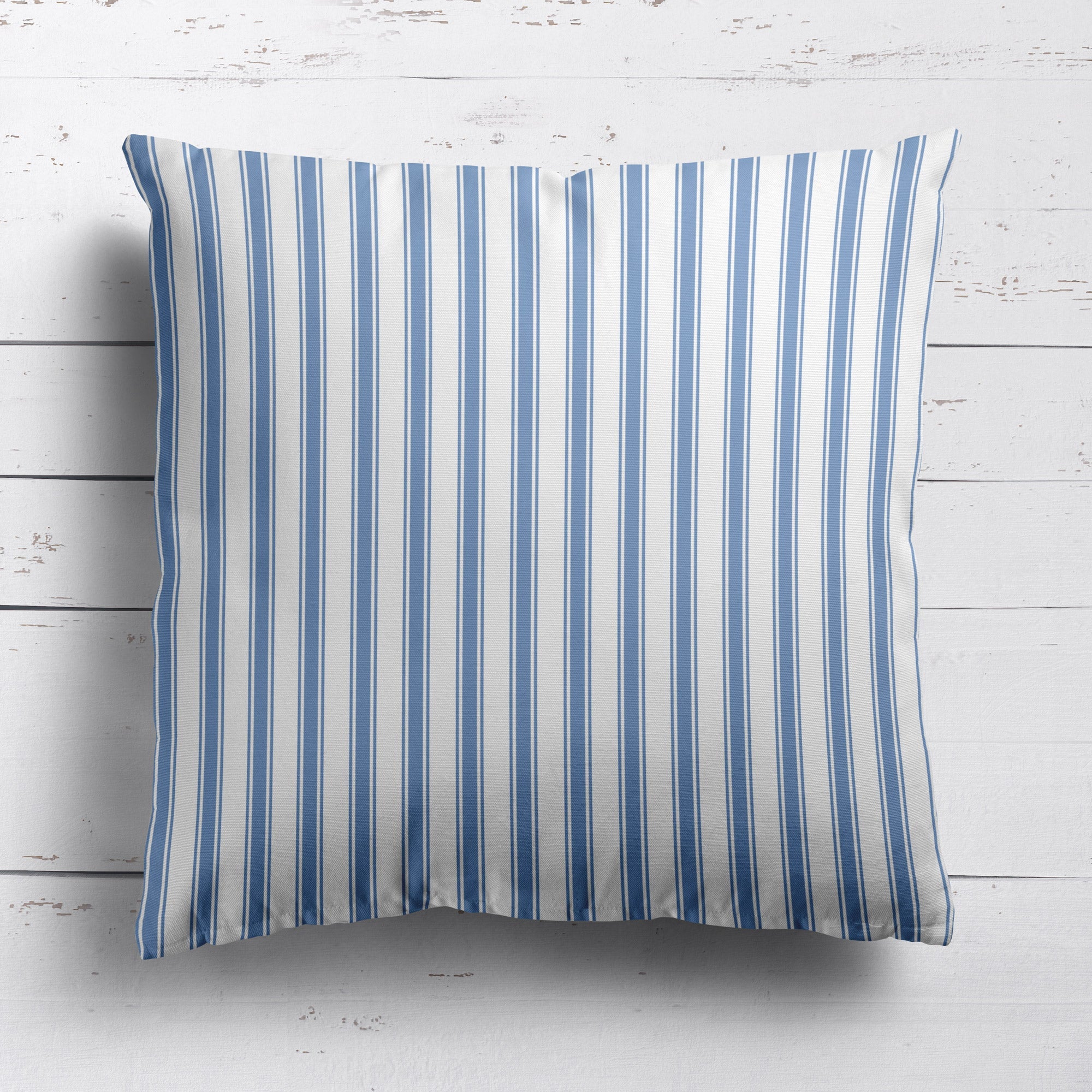 Regatta Stripe Cushion - Blues - Hydrangea Lane Home