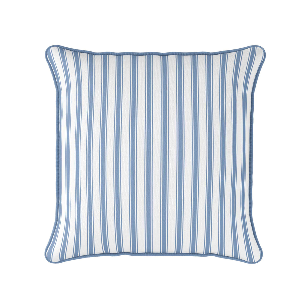 Regatta Stripe Cushion - Blues - Hydrangea Lane Home