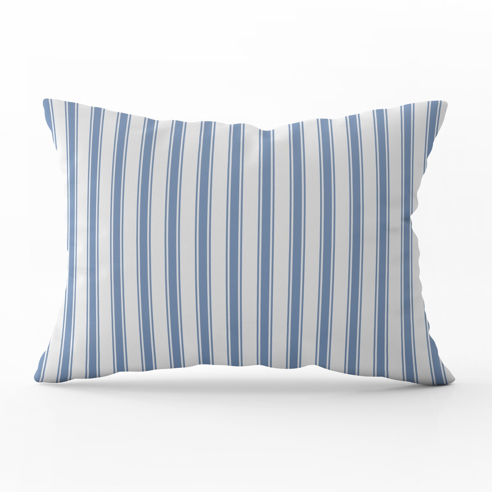Regatta Stripe Cushion - Blues - Hydrangea Lane Home