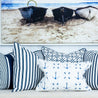 Regatta Stripe Cushion - Blues - Hydrangea Lane Home