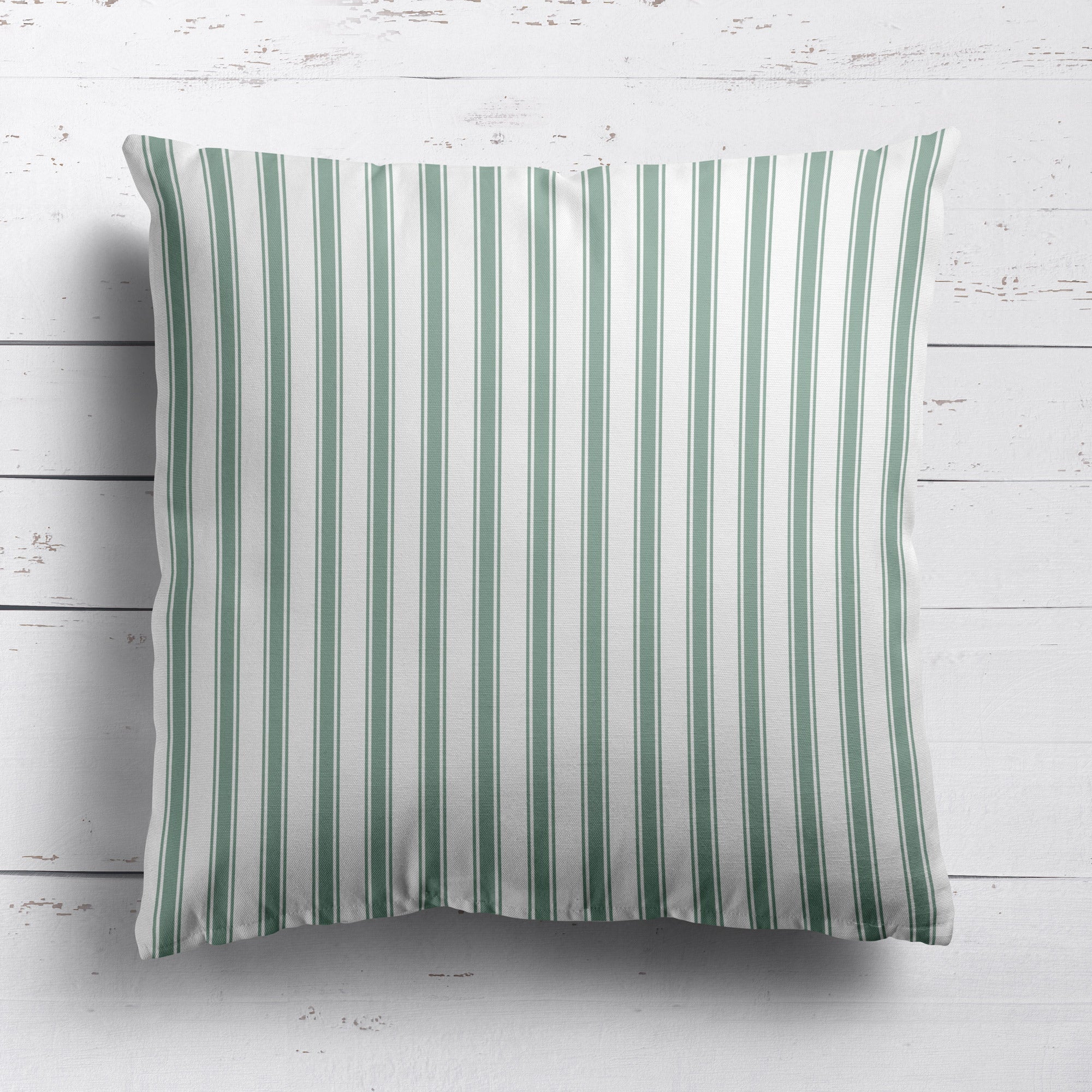 Regatta Stripe Cushion - Greens - Hydrangea Lane Home