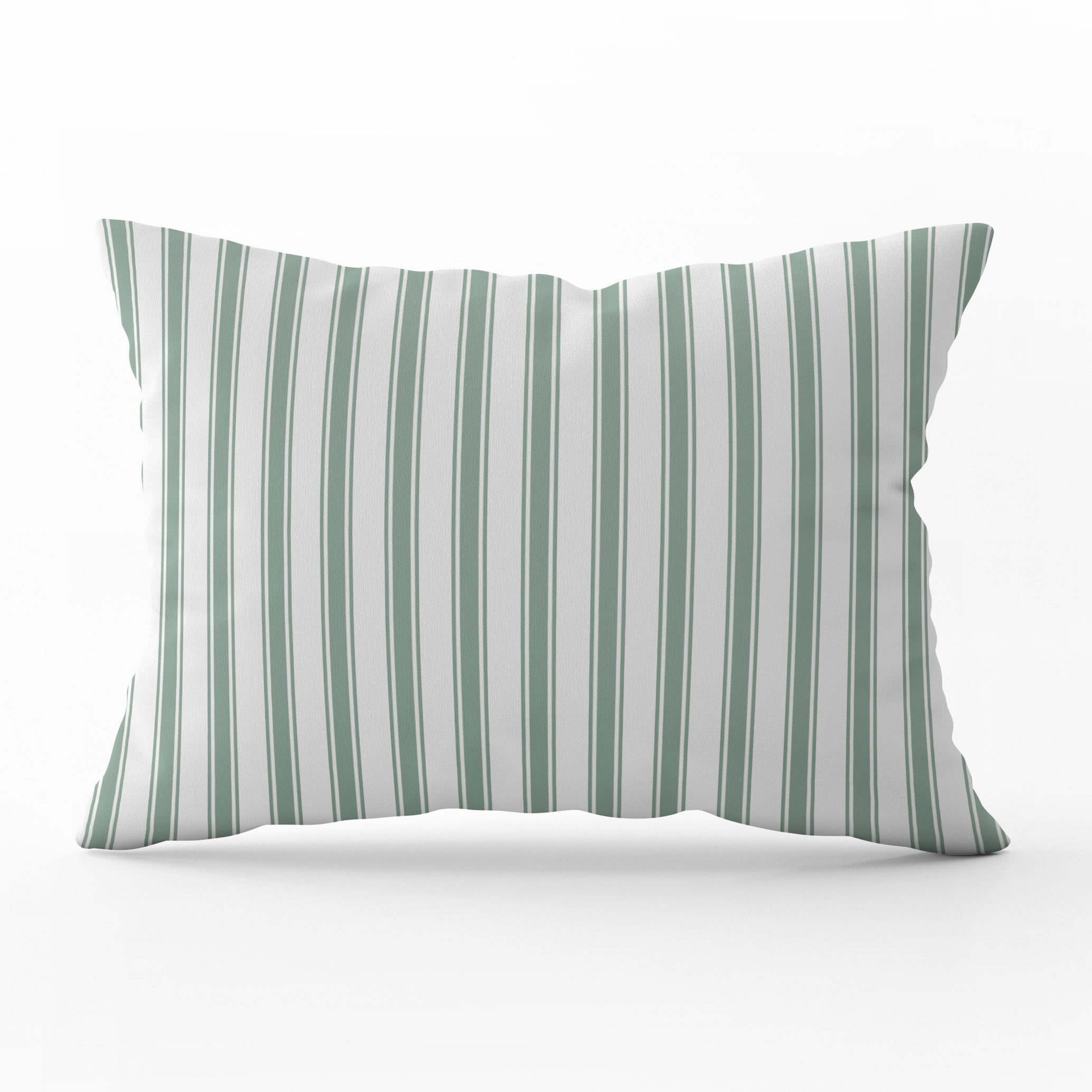Regatta Stripe Cushion - Greens - Hydrangea Lane Home
