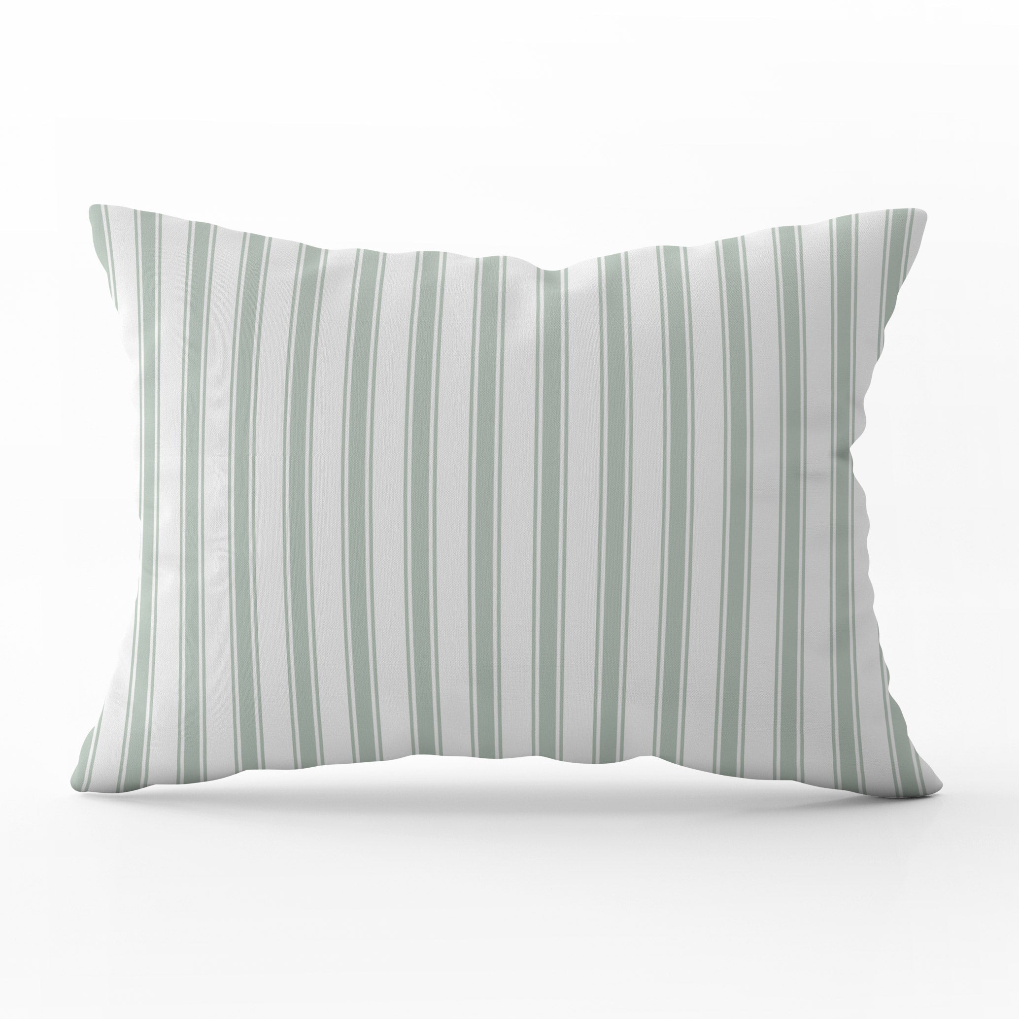Regatta Stripe Cushion - Greens - Hydrangea Lane Home