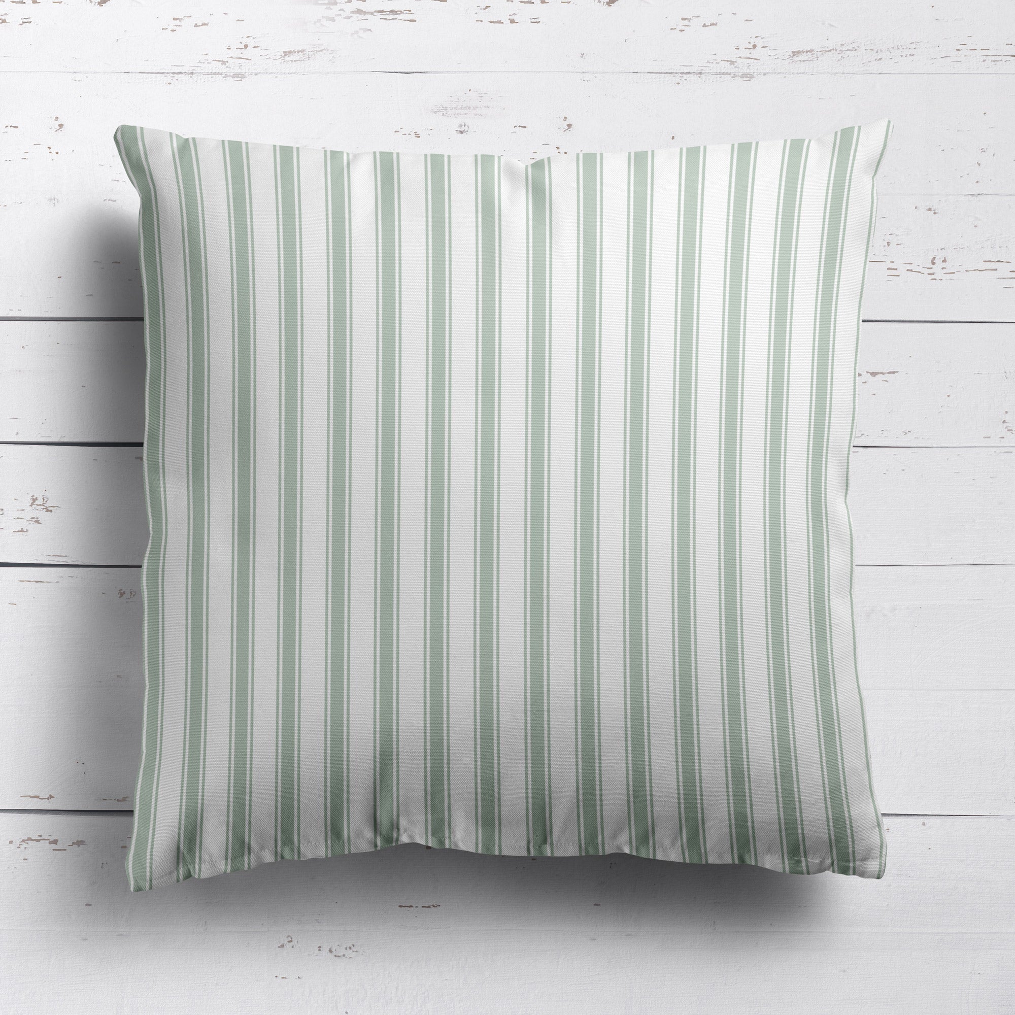 Regatta Stripe Cushion - Greens - Hydrangea Lane Home