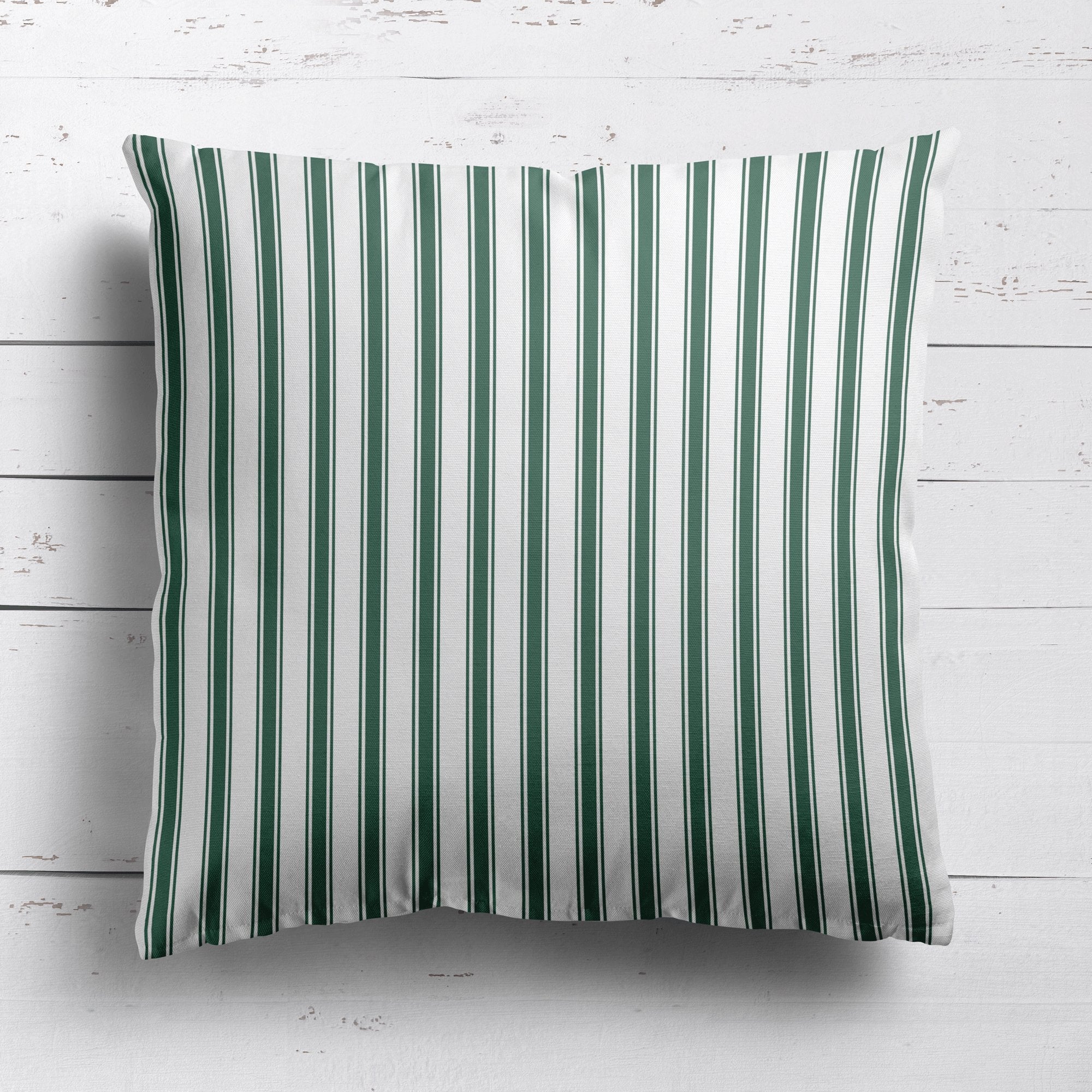 Regatta Stripe Cushion - Greens - Hydrangea Lane Home