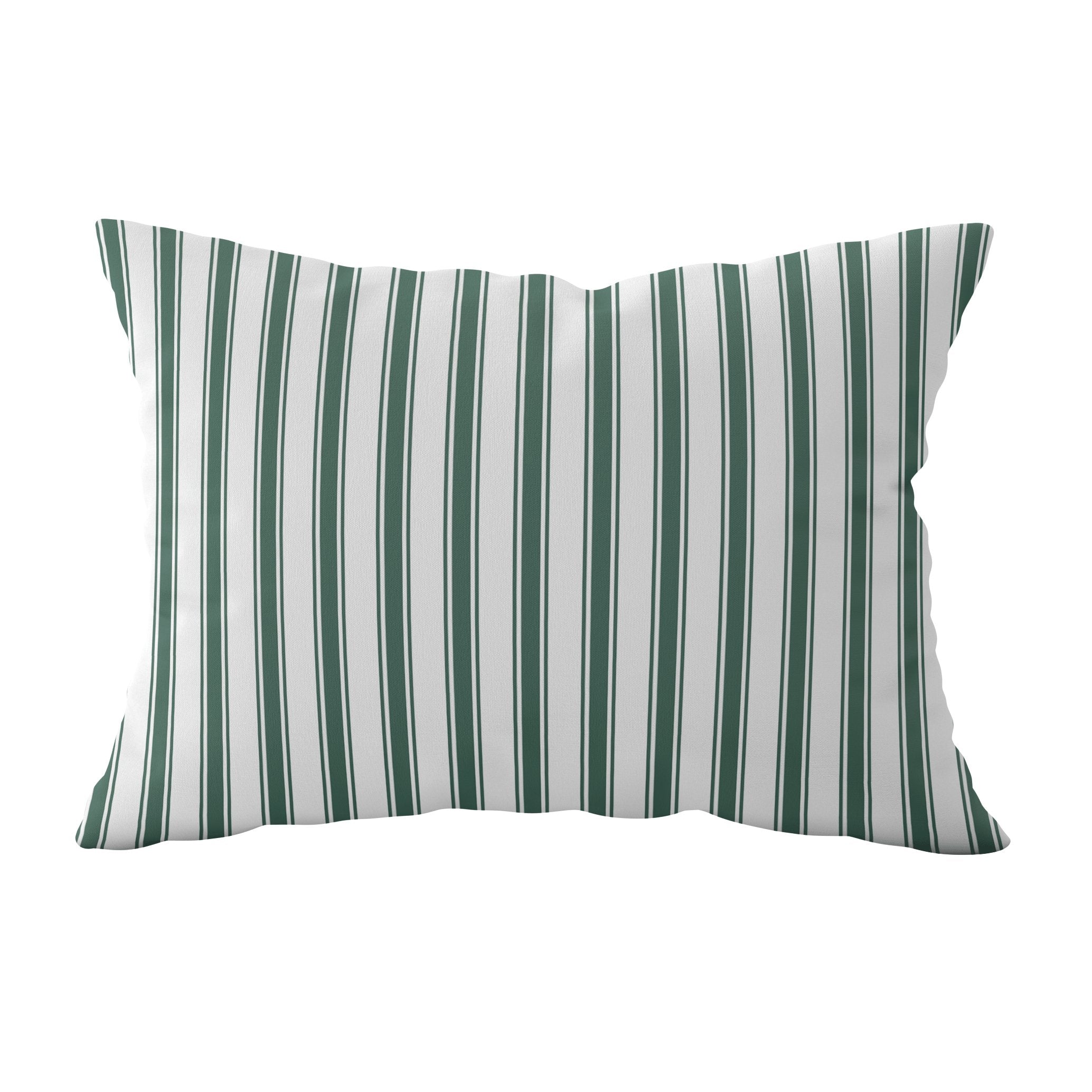 Regatta Stripe Cushion - Greens - Hydrangea Lane Home