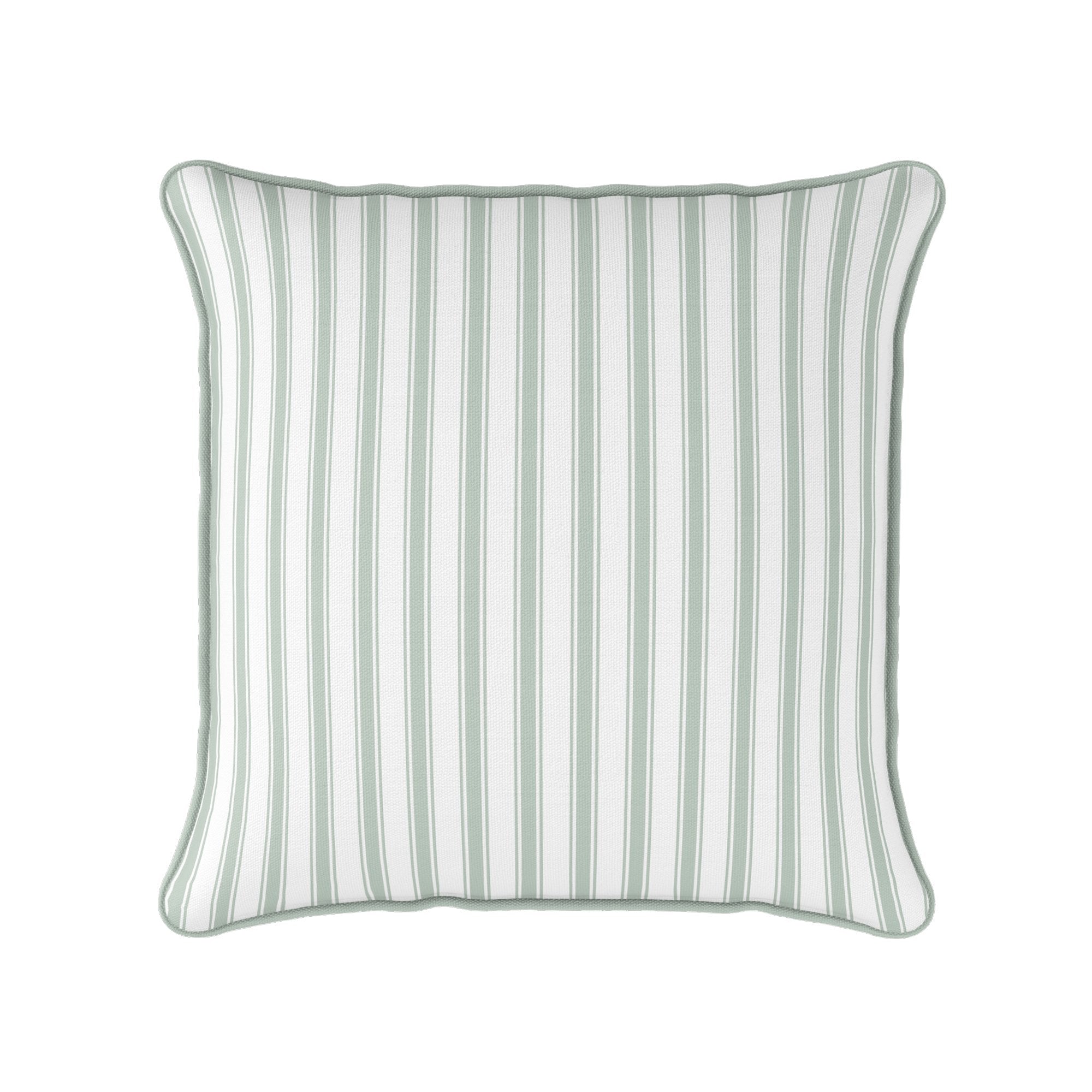 Regatta Stripe Cushion - Greens - Hydrangea Lane Home