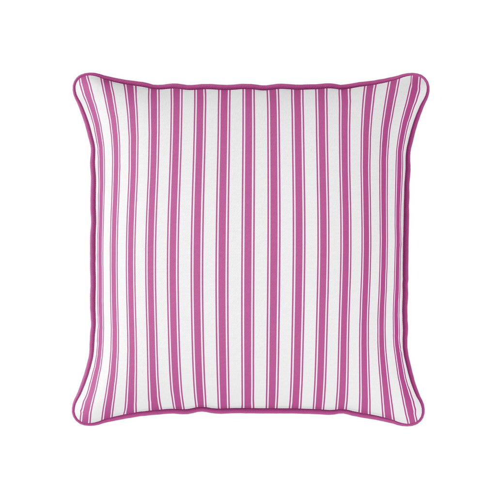 Regatta Stripe Cushion - Pinks - Hydrangea Lane Home