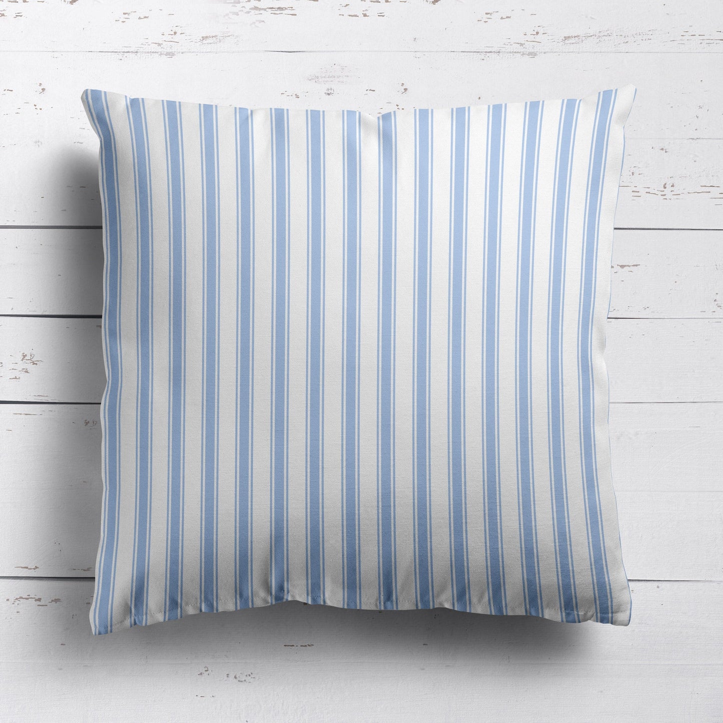 Regatta Stripe Fabric - Cornflower - Hydrangea Lane Home
