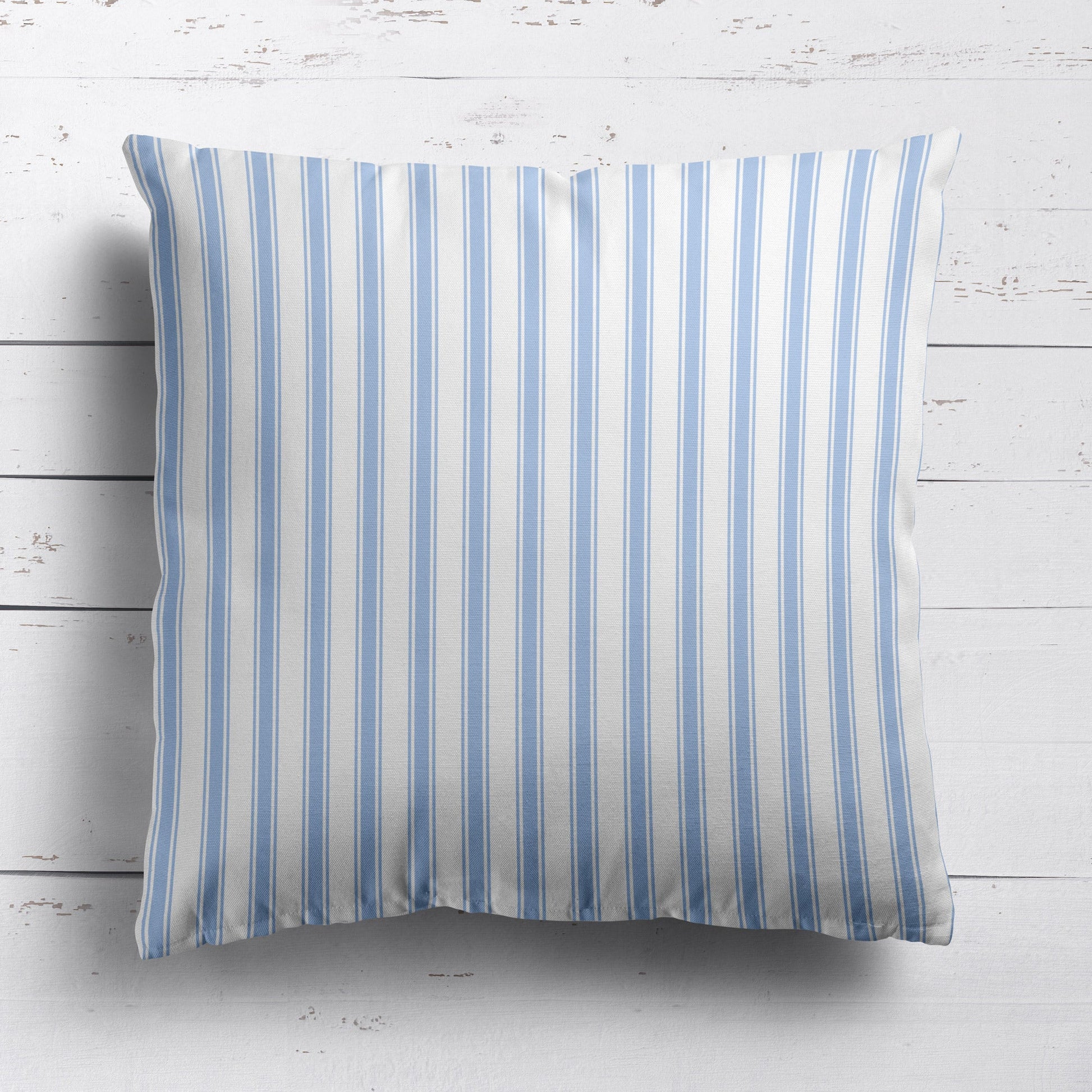 Regatta Stripe Fabric - Cornflower - Hydrangea Lane Home