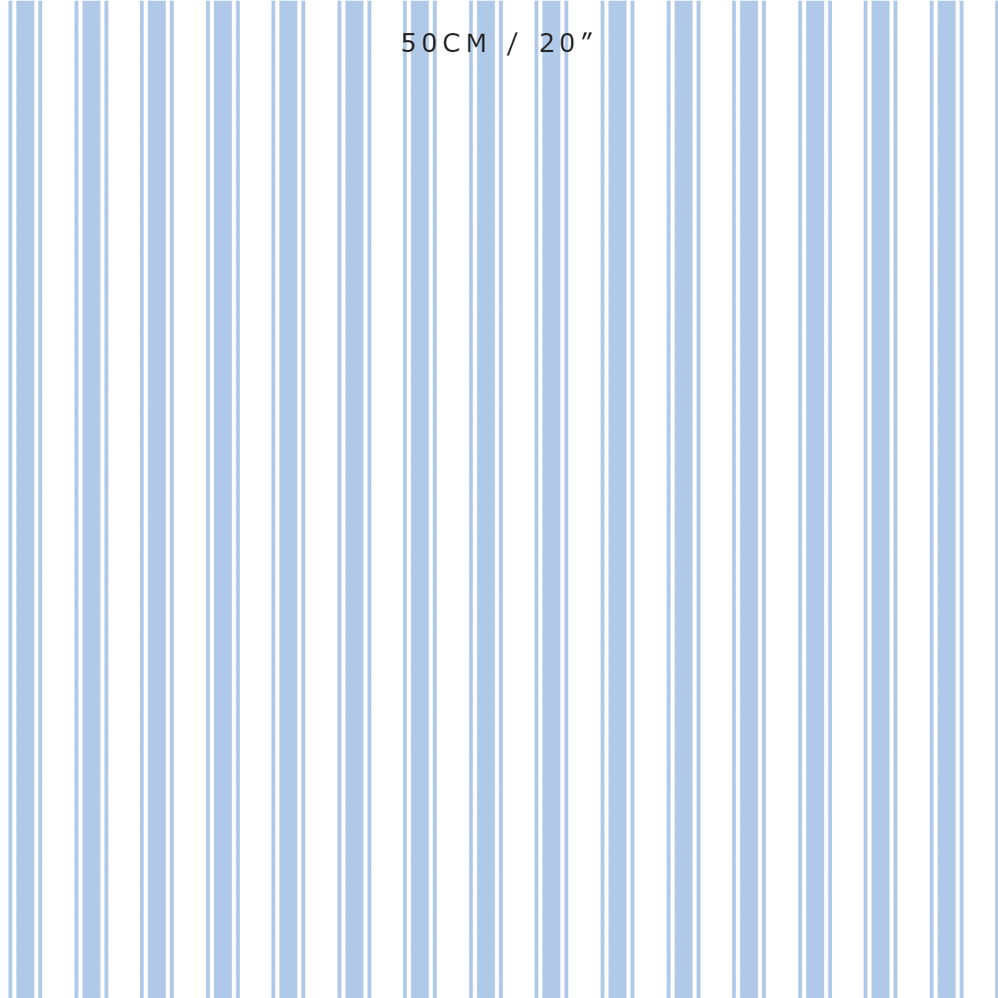 Regatta Stripe Fabric - Cornflower - Hydrangea Lane Home