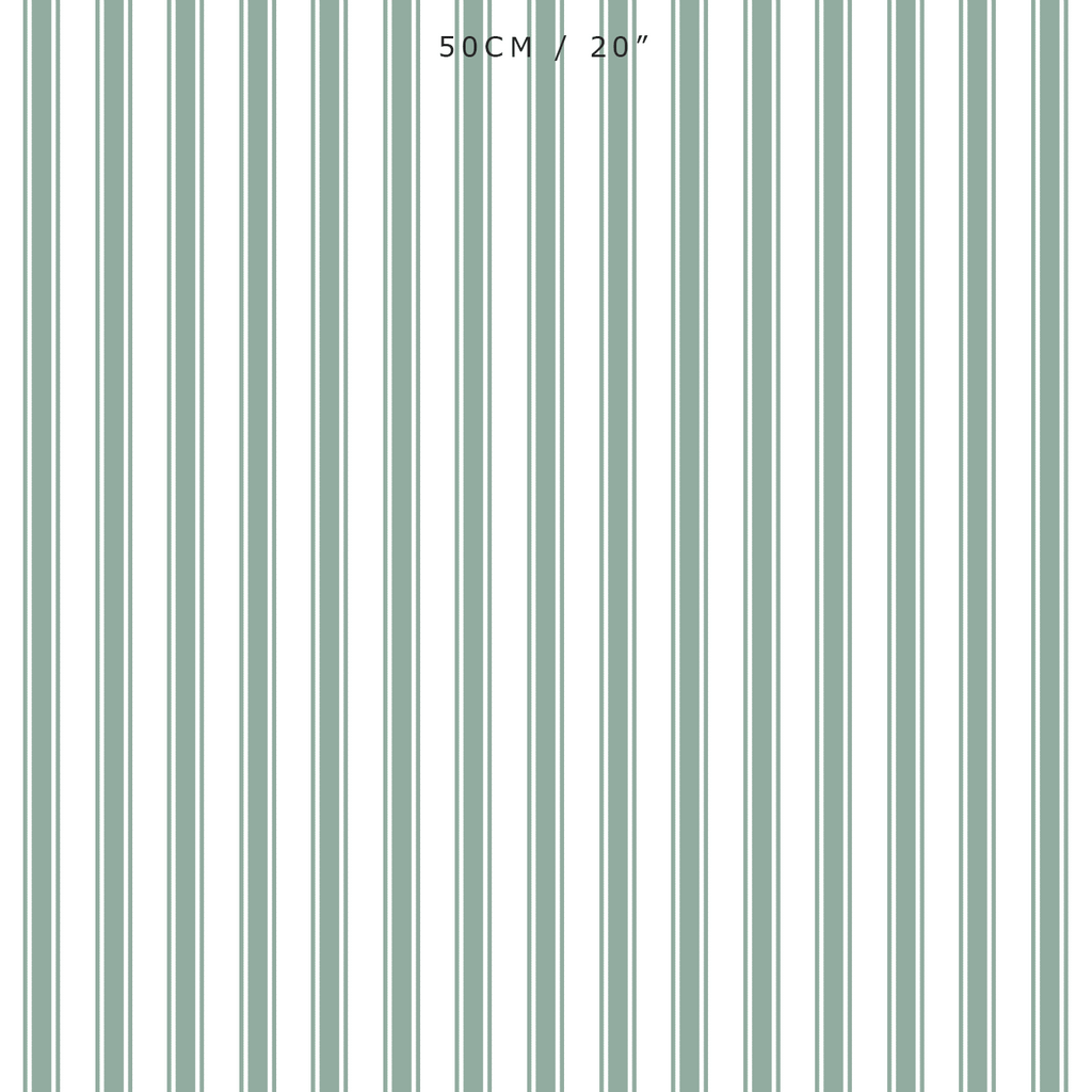 Regatta Stripe Fabric - Eucalyptus - Hydrangea Lane Home