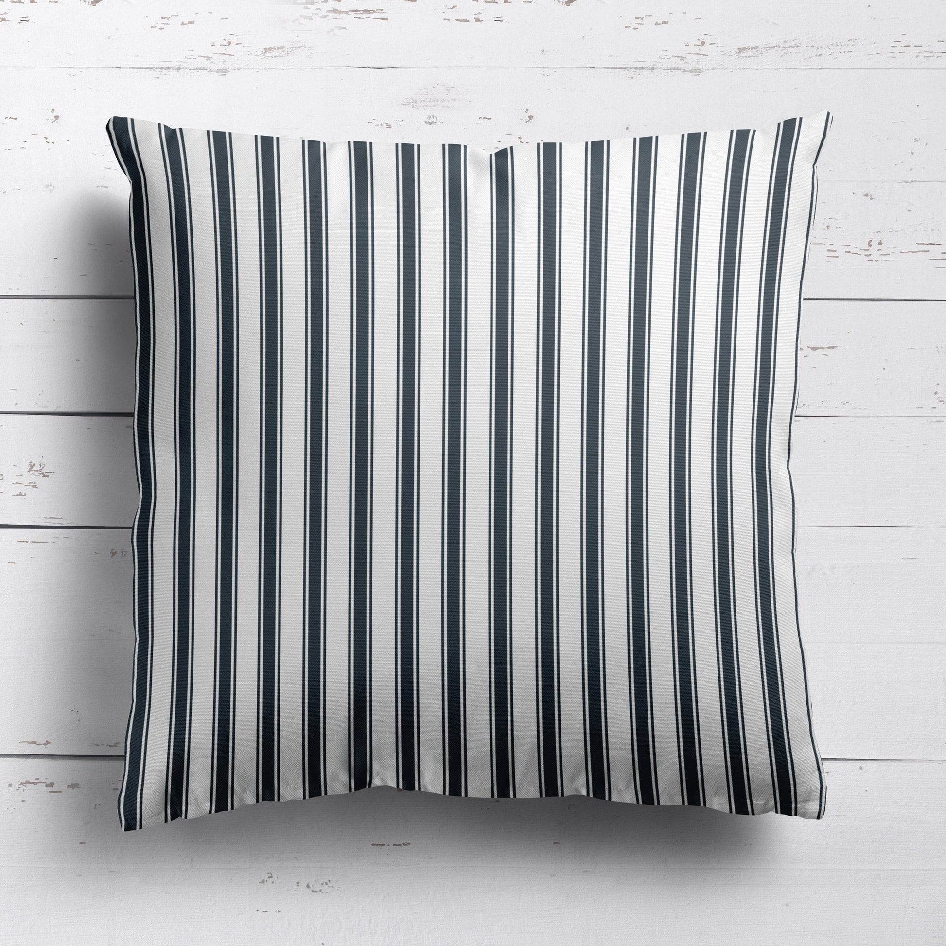 Regatta Stripe Fabric - Graphite - Hydrangea Lane Home