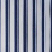Regatta Stripe Fabric - Navy - Hydrangea Lane Home