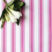 Regatta Stripe Fabric - Raspberry - Hydrangea Lane Home