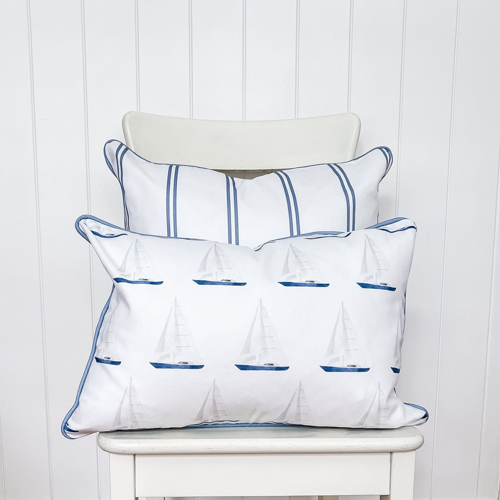 Sail Boat Cushion - Hydrangea Lane Home