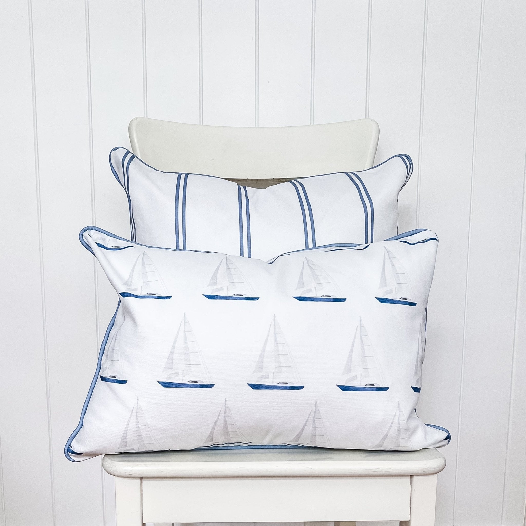 Sail Boat Cushion - Hydrangea Lane Home